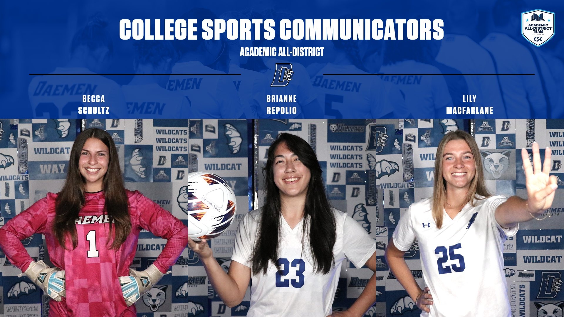 CSC Academic All-District Women's Soccer