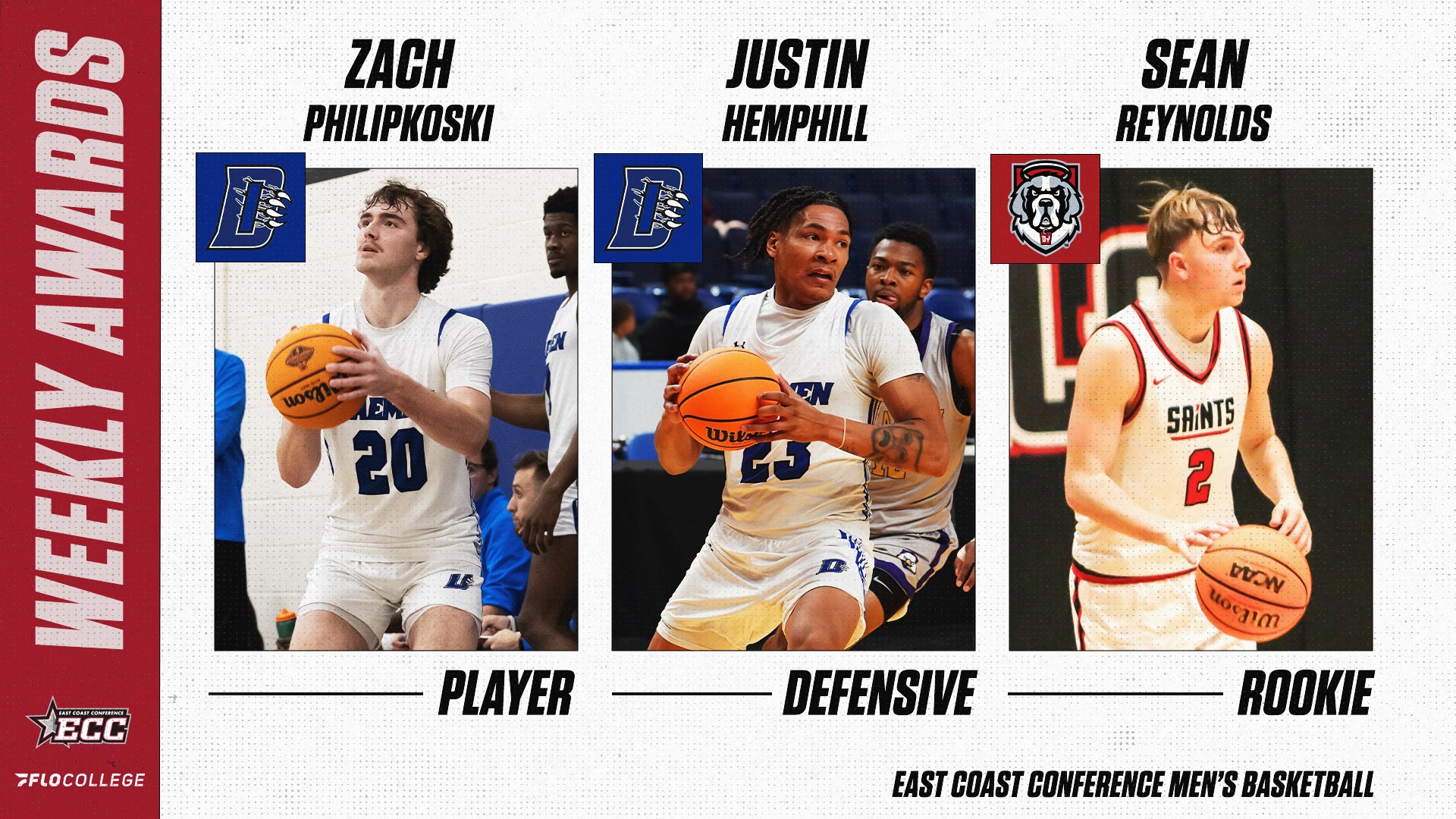 ECC Men's Basketball Players of the Week for Dec. 15, 2025