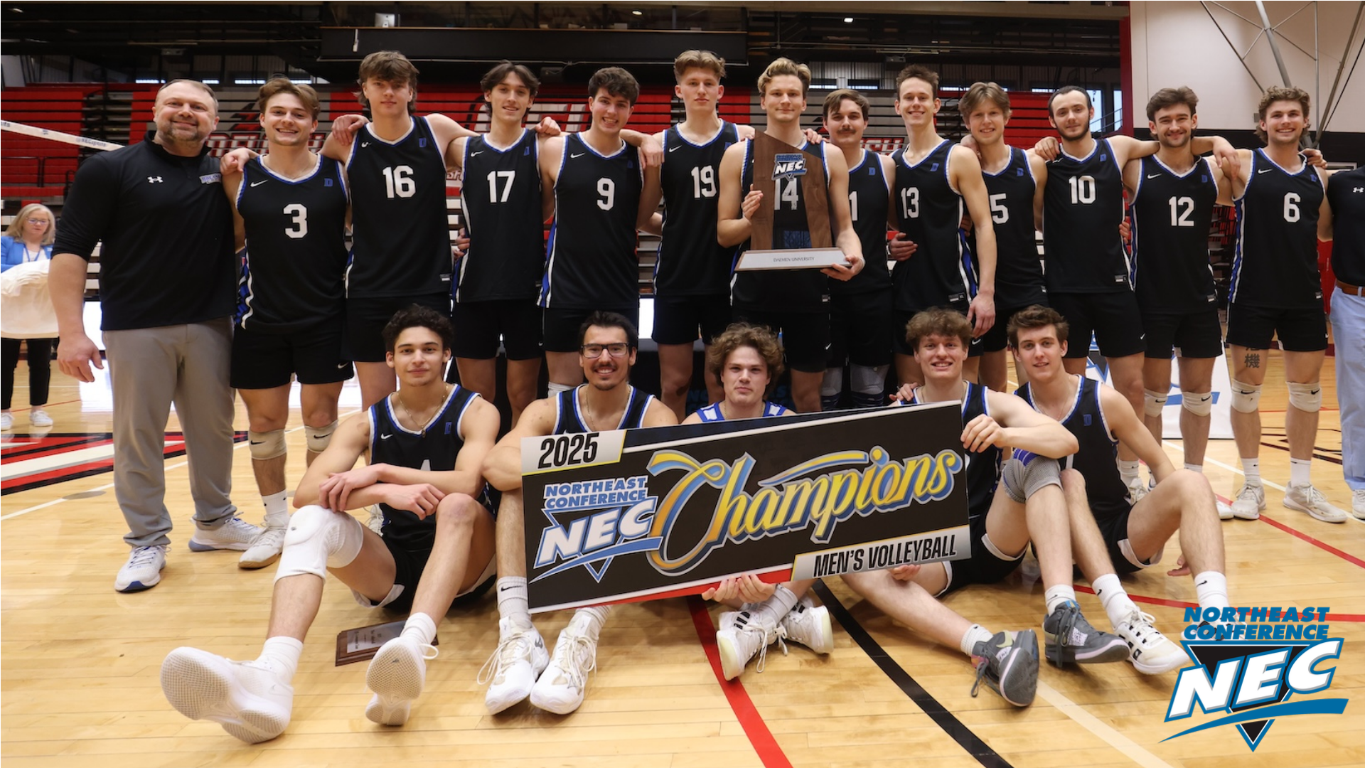 Men's Volleyball lands 10 on NEC honor roll