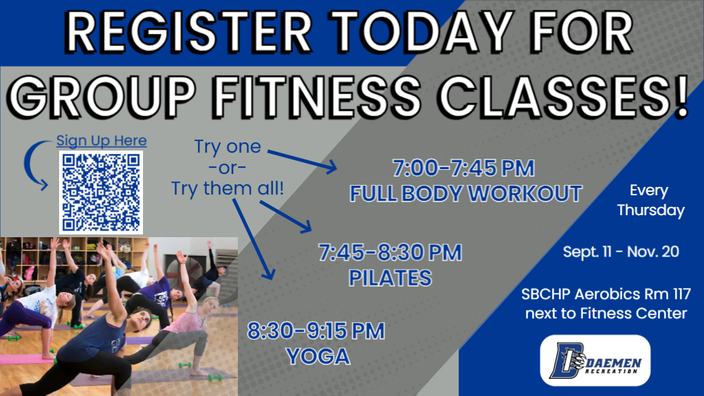 Group Fitness fall 2025