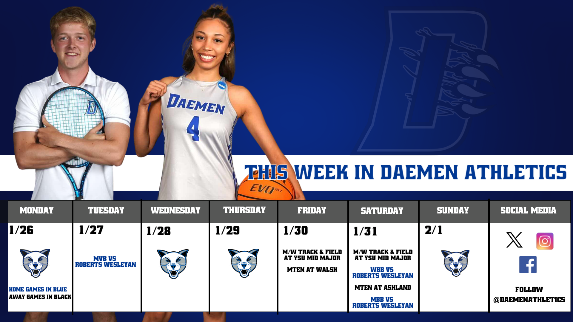 This Week in Daemen Athletics