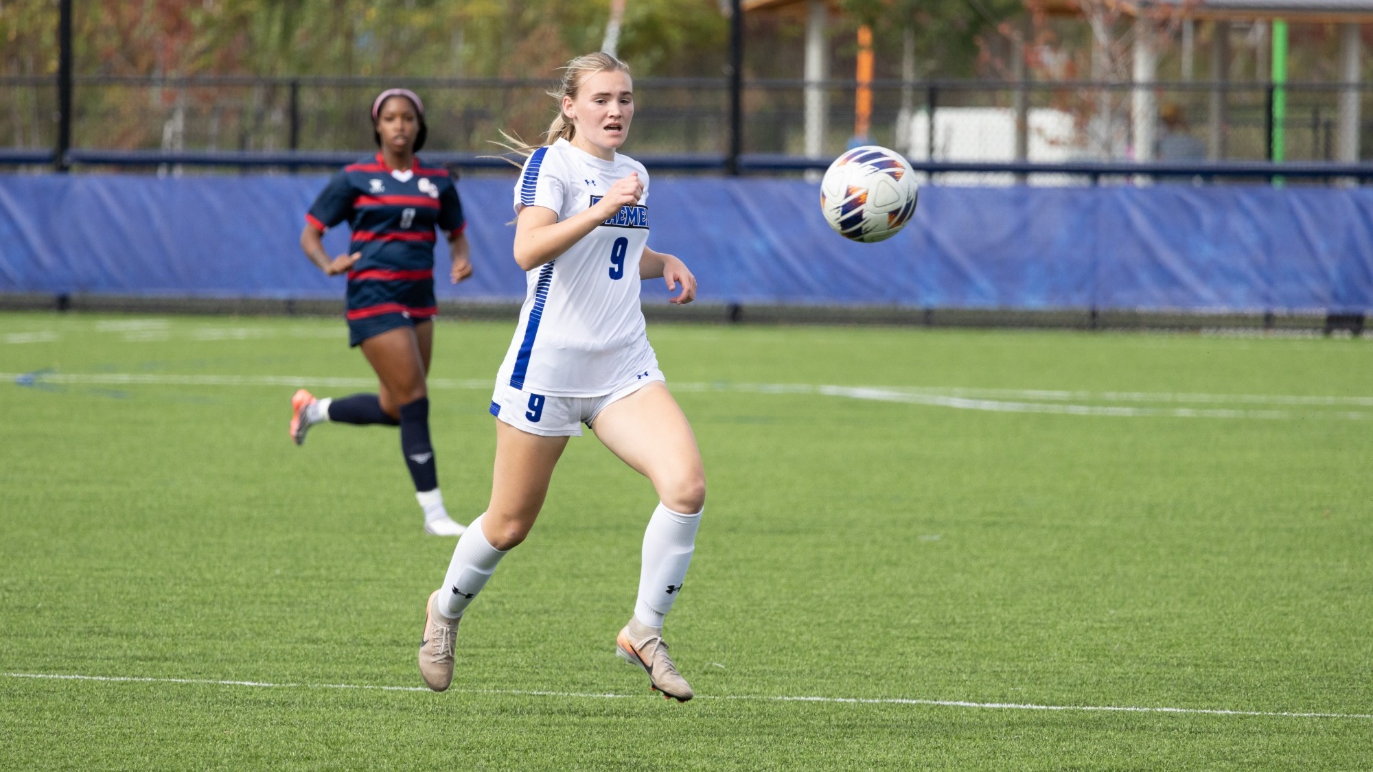 Katlin Mettler chases ball