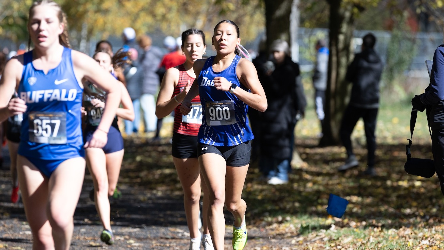 Julie Cruz races in the Canisius Alumni Classic