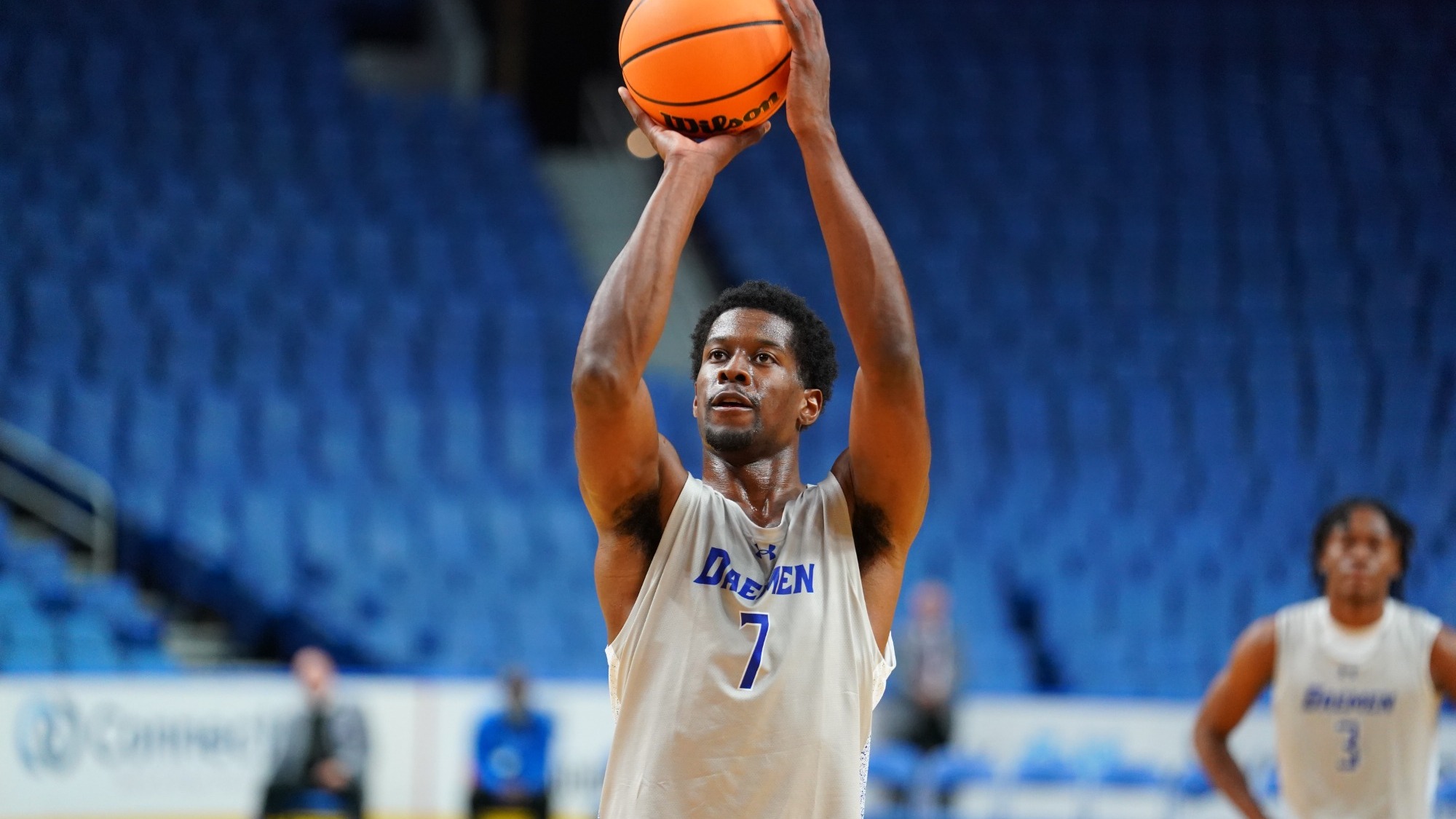Phil Nwugwo shoots a free throw