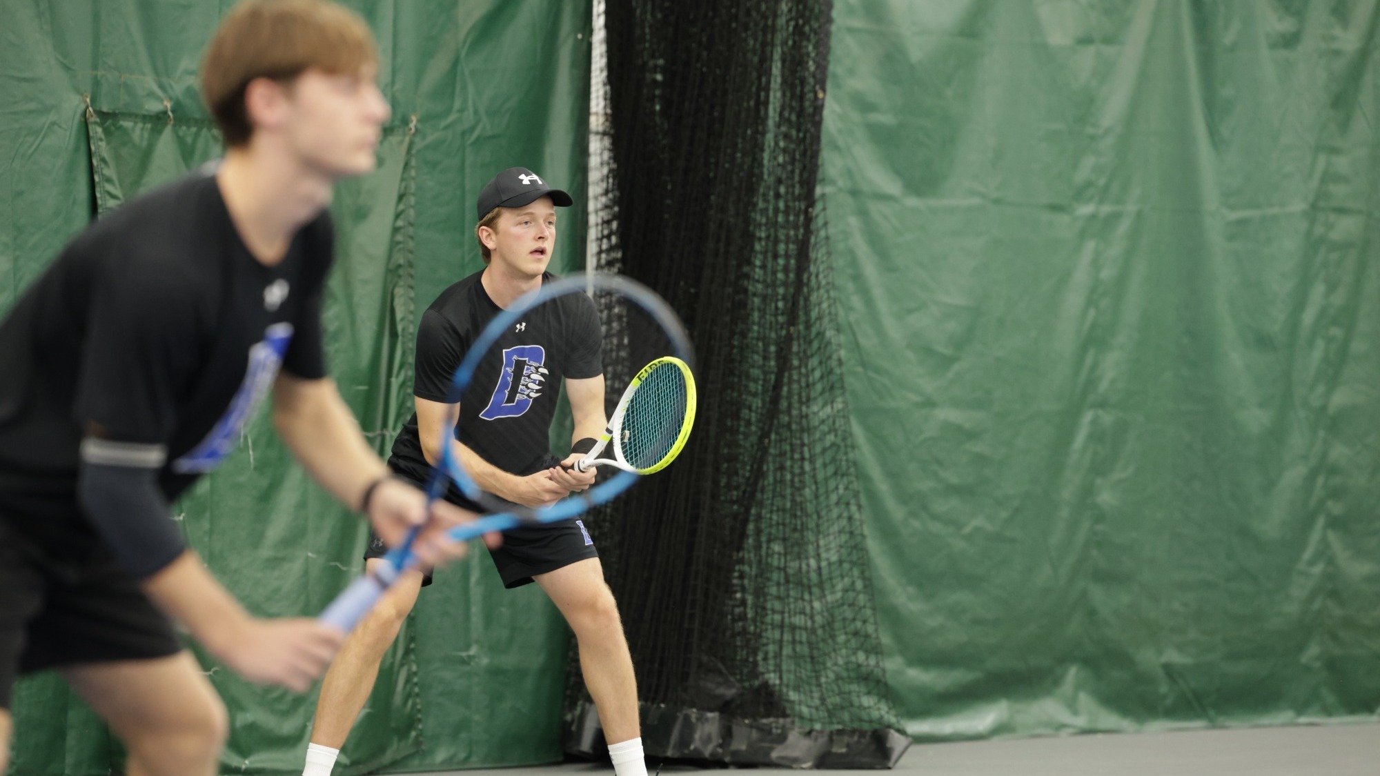 Lasse Mergens and Alex Hnida Marin play doubles