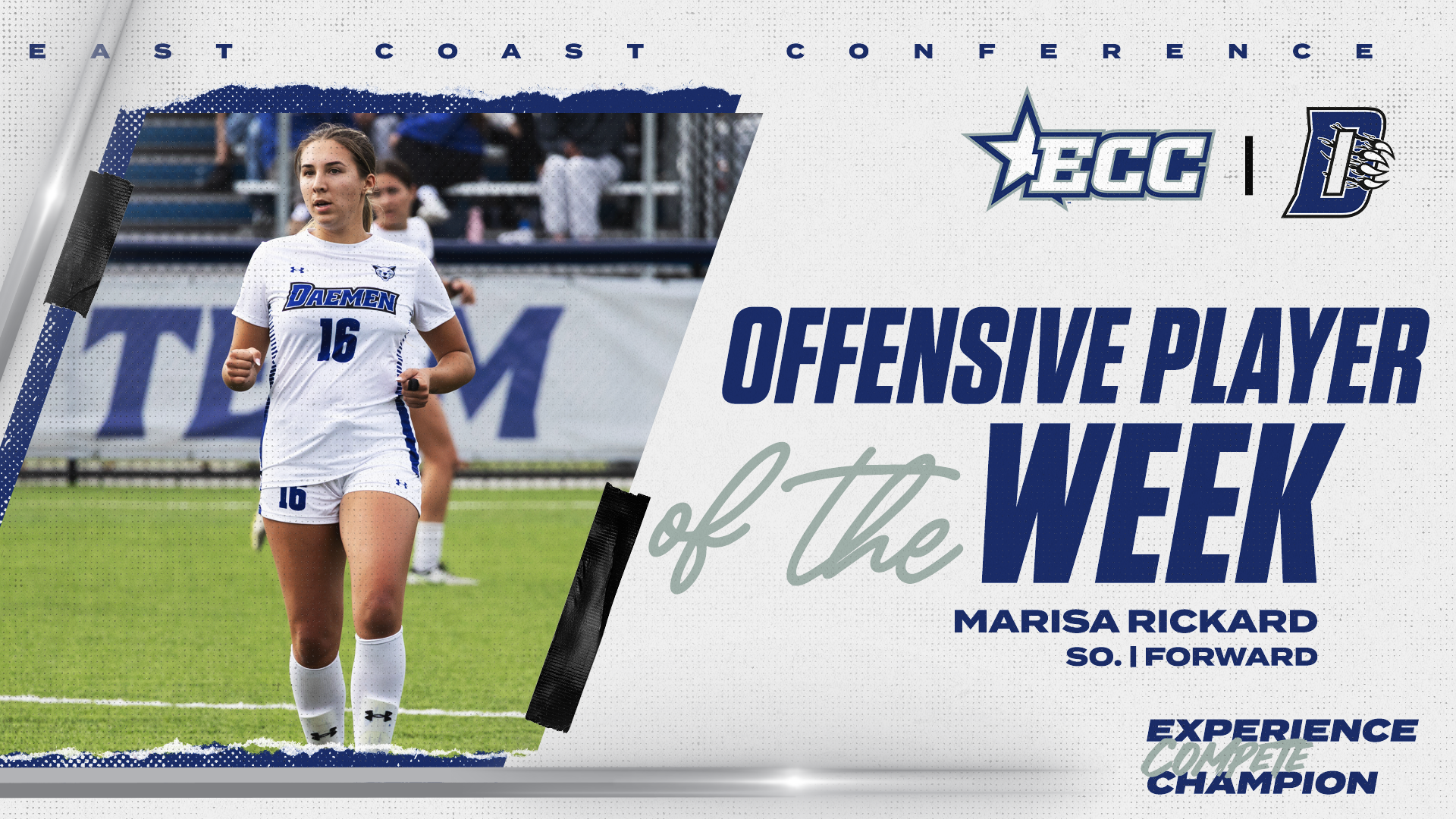 Marisa Rickard ECC Offensive Player of the Week graphic