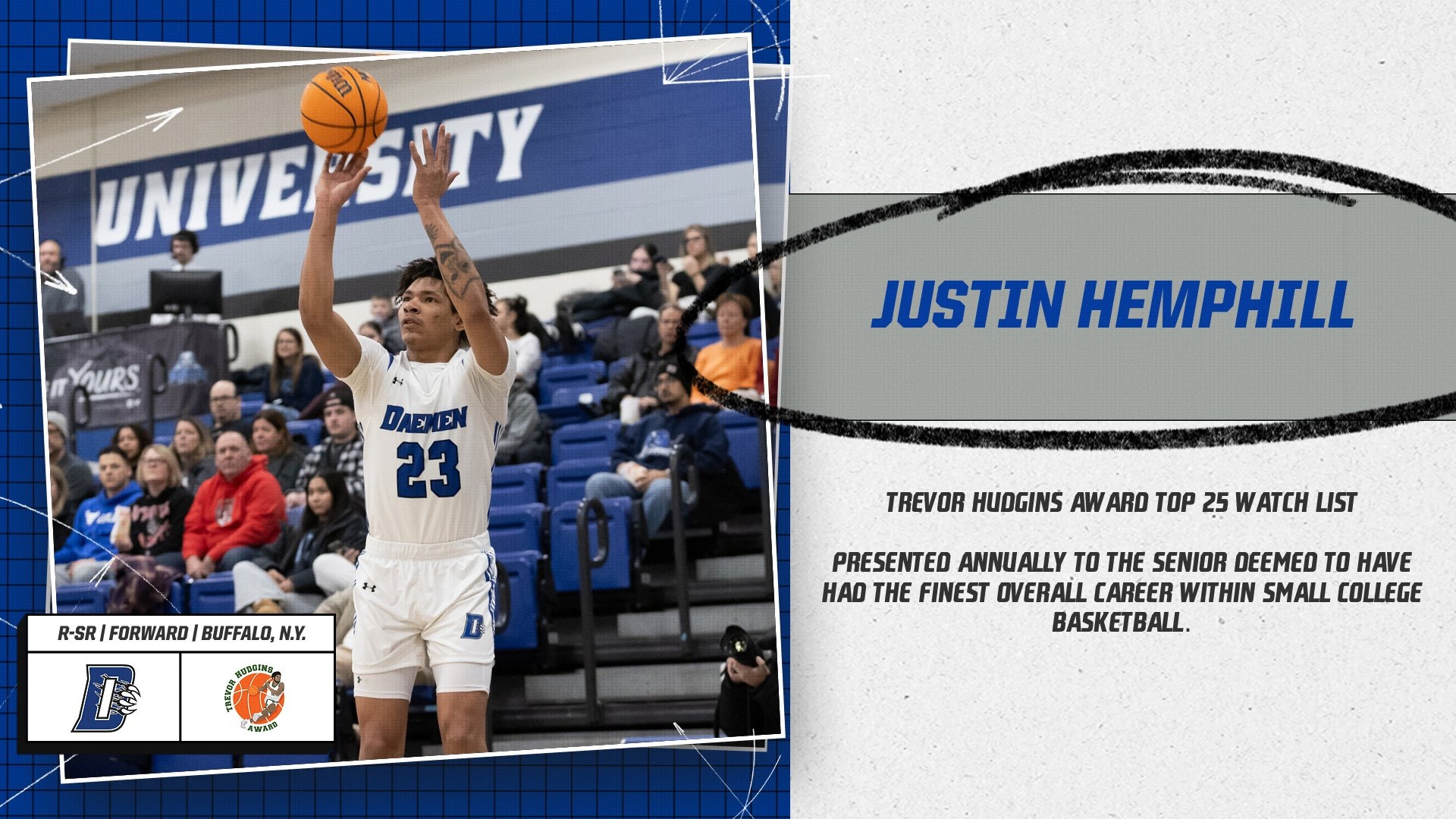 Justin Hemphill Trevor Hudgins Award watch list