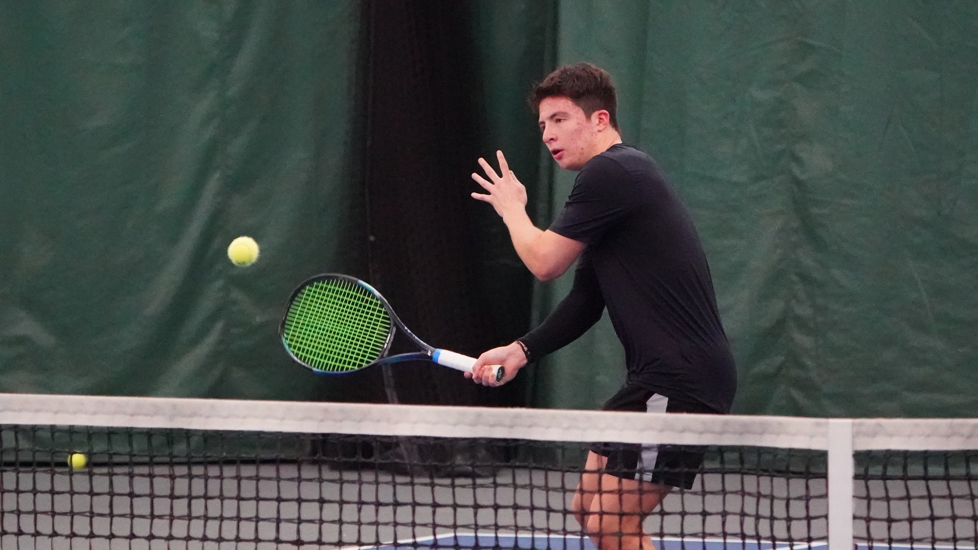 Lucas Garcia swings at a ball