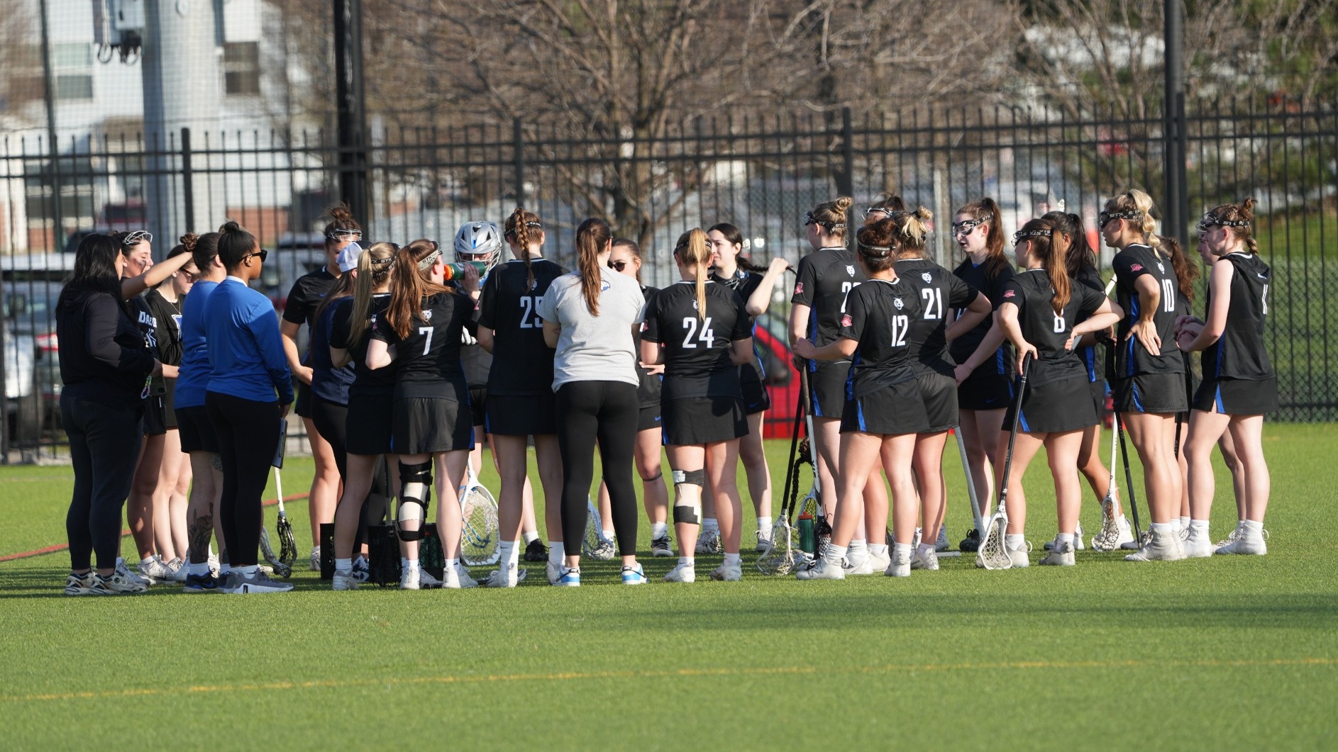 WLAX Team huddle