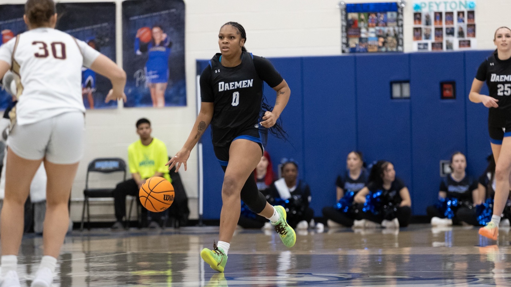 Ne'vaeh Buntley dribbles