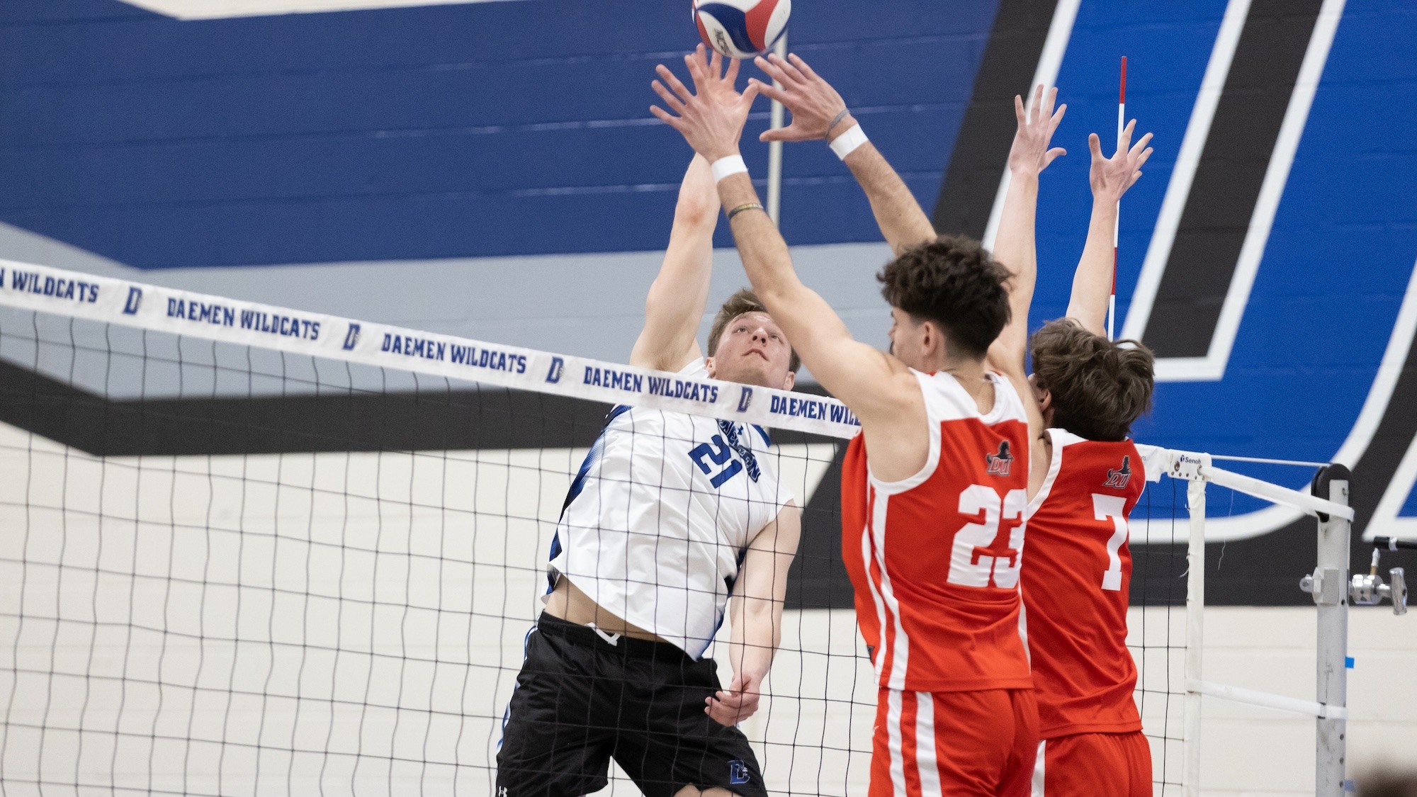 Aidan White hits a kill