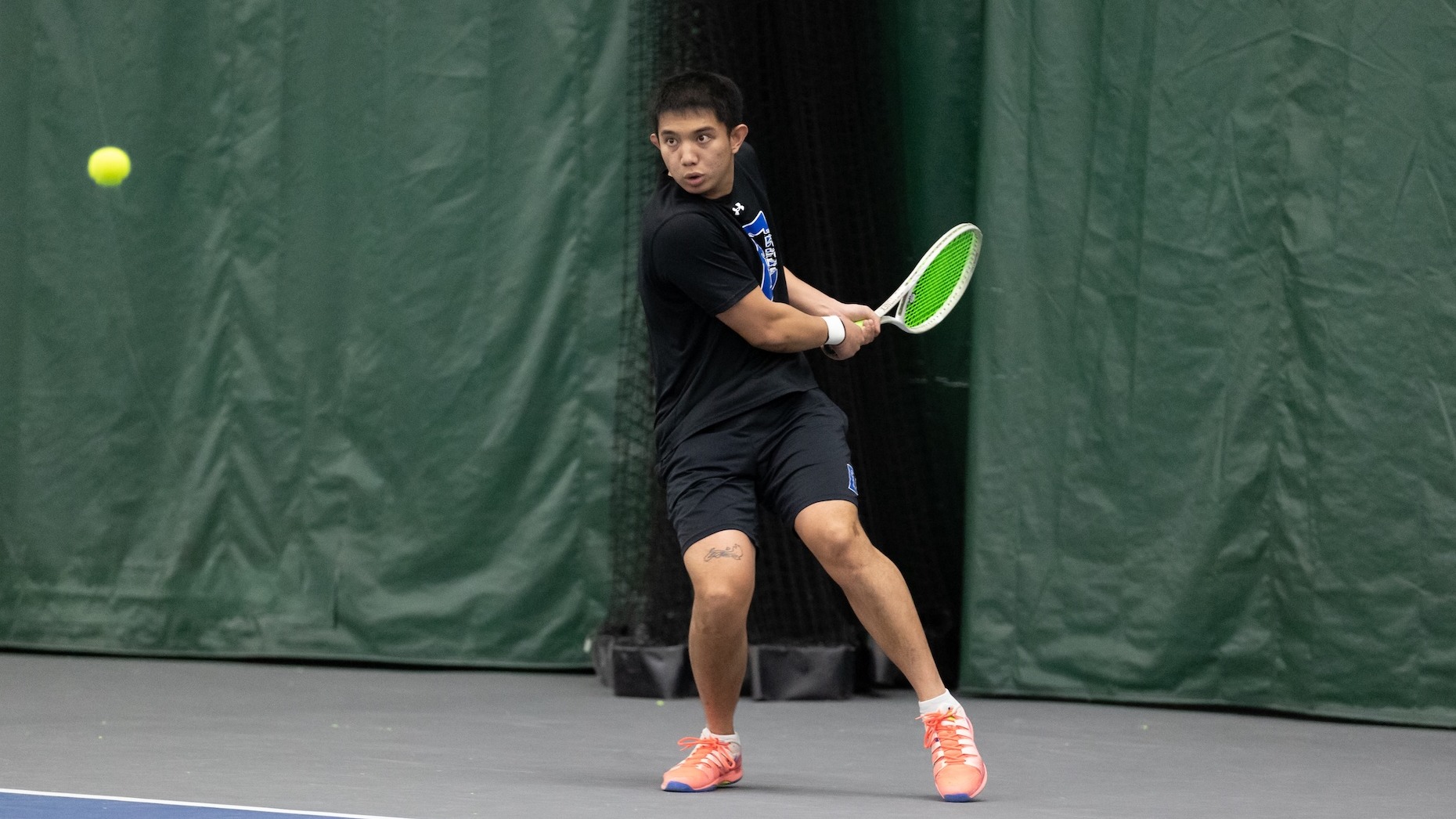 Alex Lumanog swings against St. Lawrence