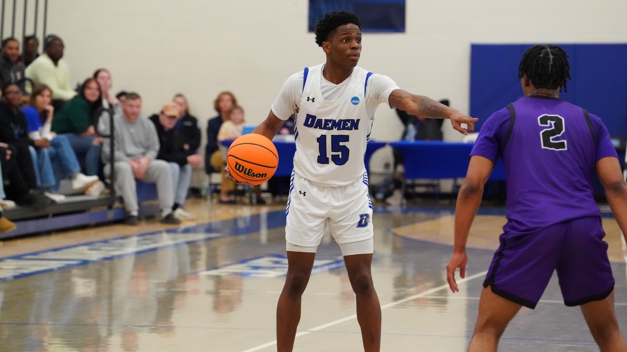 Jaiden Harrison points during semifinals