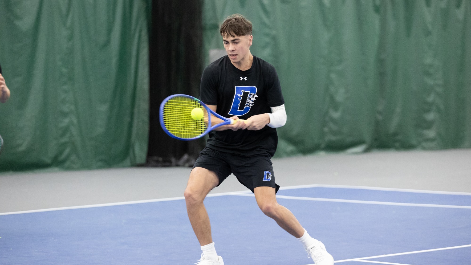 Mitch Pollack swings at a ball