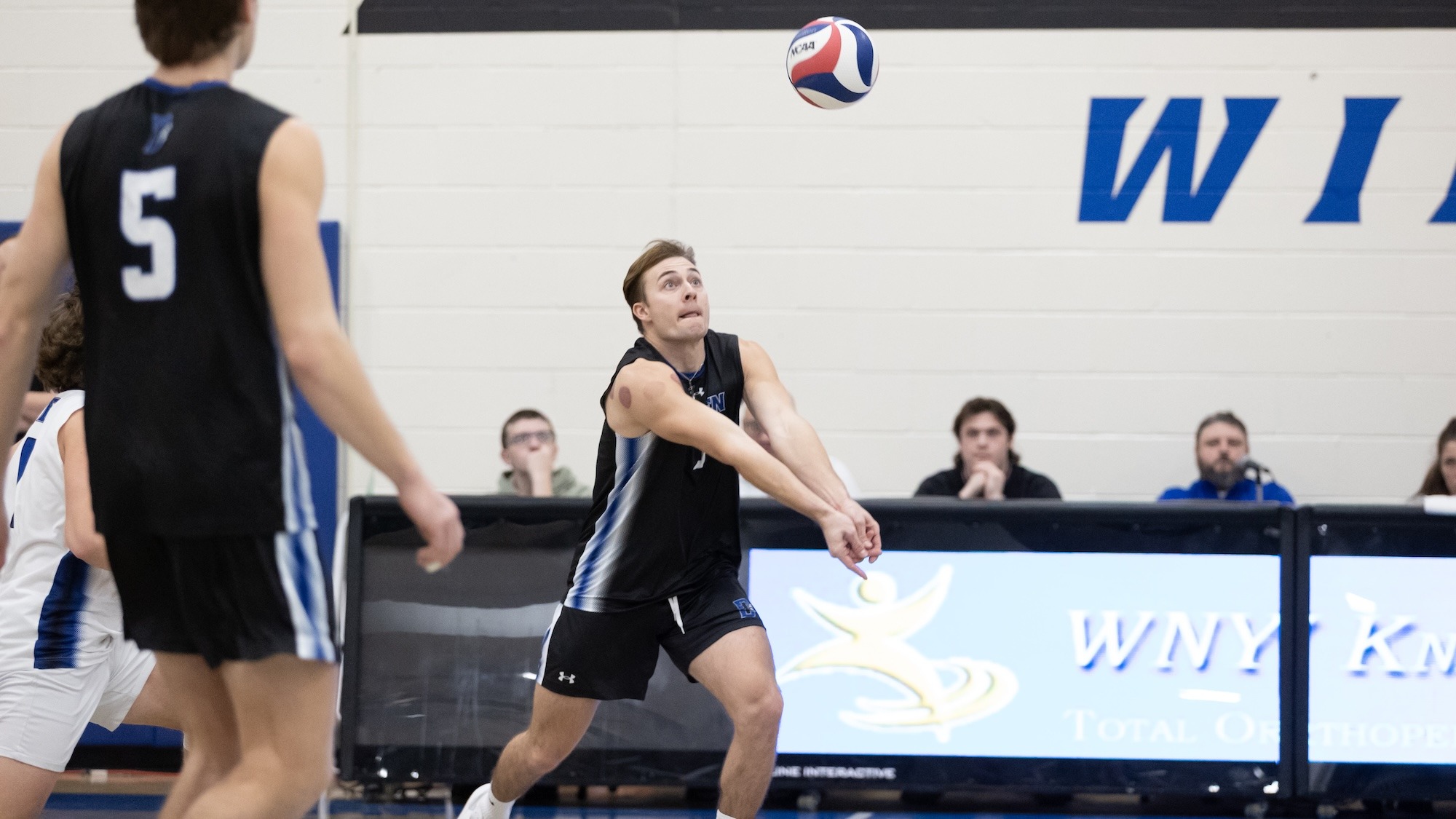 Johnaustin Bly digs a ball