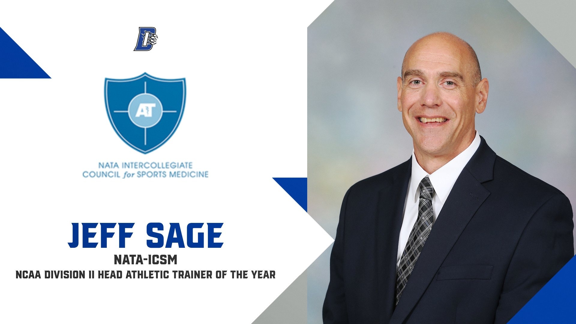 Sage named NATA-ICSM Division II Head AT of the Year