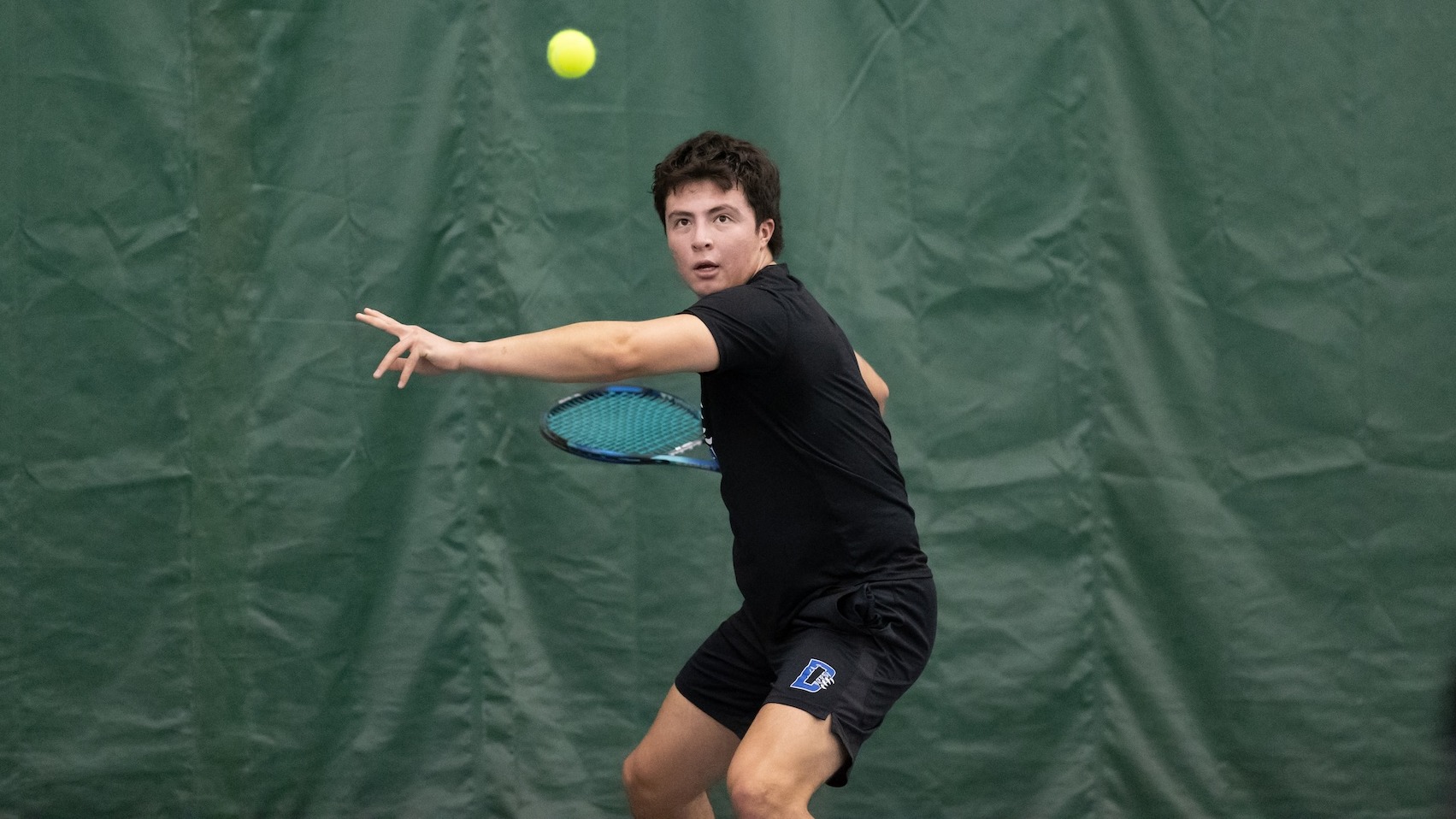 Lucas Garcia swings at a ball