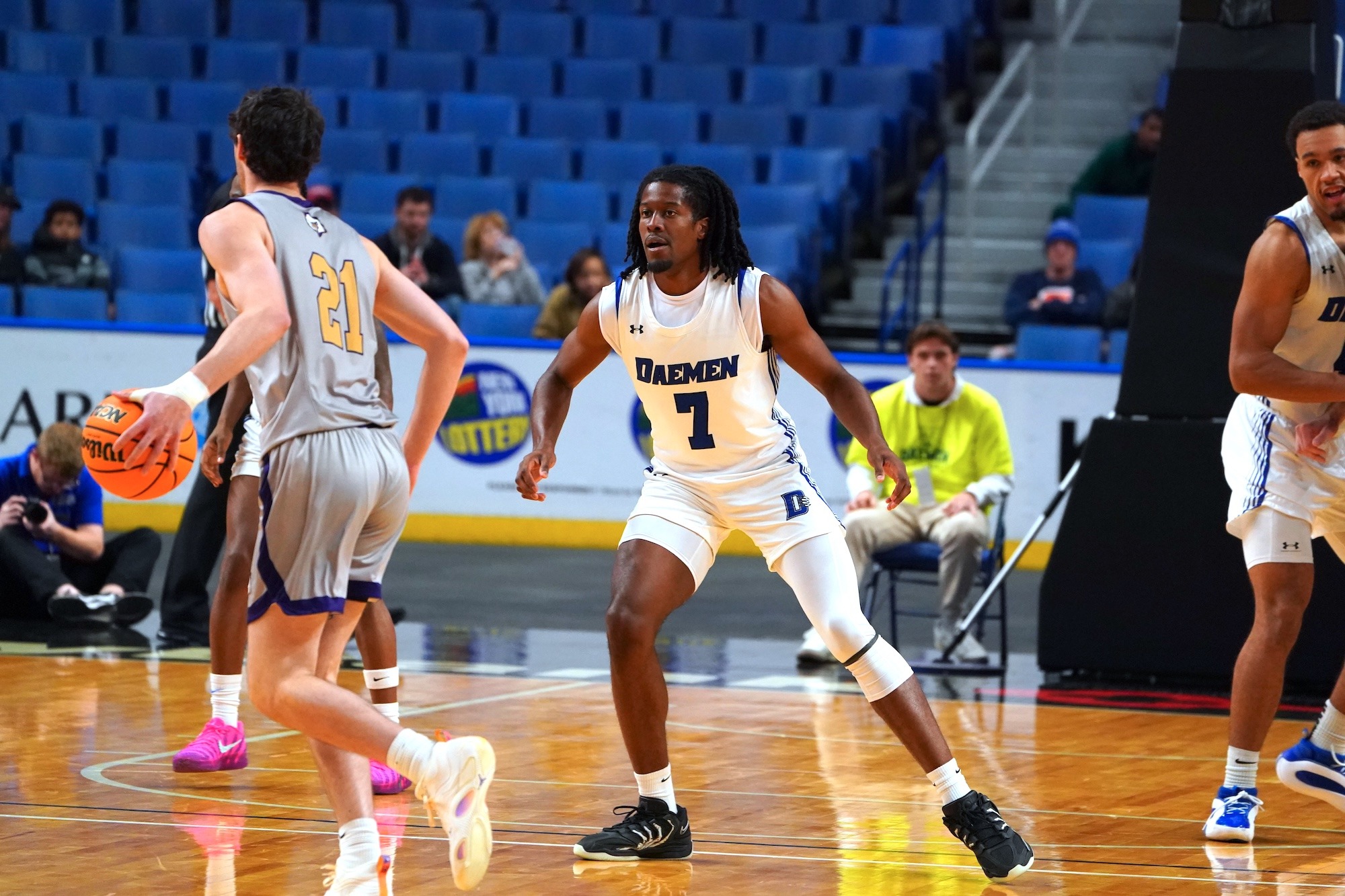 Phil Nwugwo stands defensively in exhibition at KBC