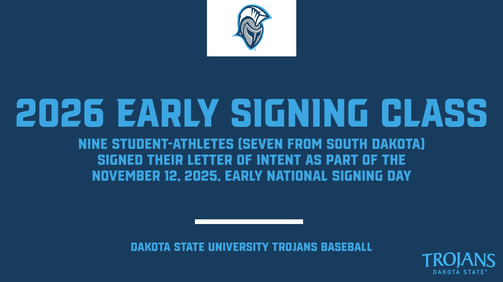 Baseball Early Signing Class - 11/12/25