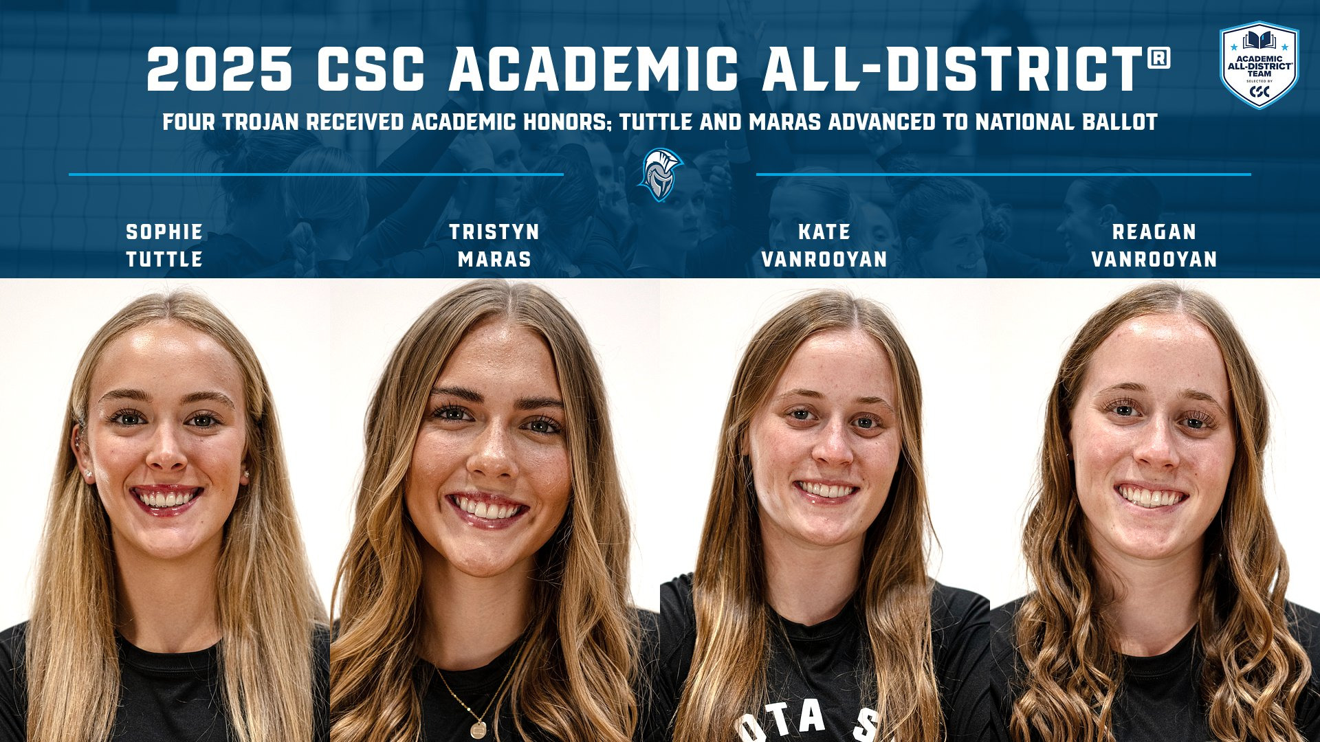2025 CSC Women's Volleyball All-District Team - 12/18/25