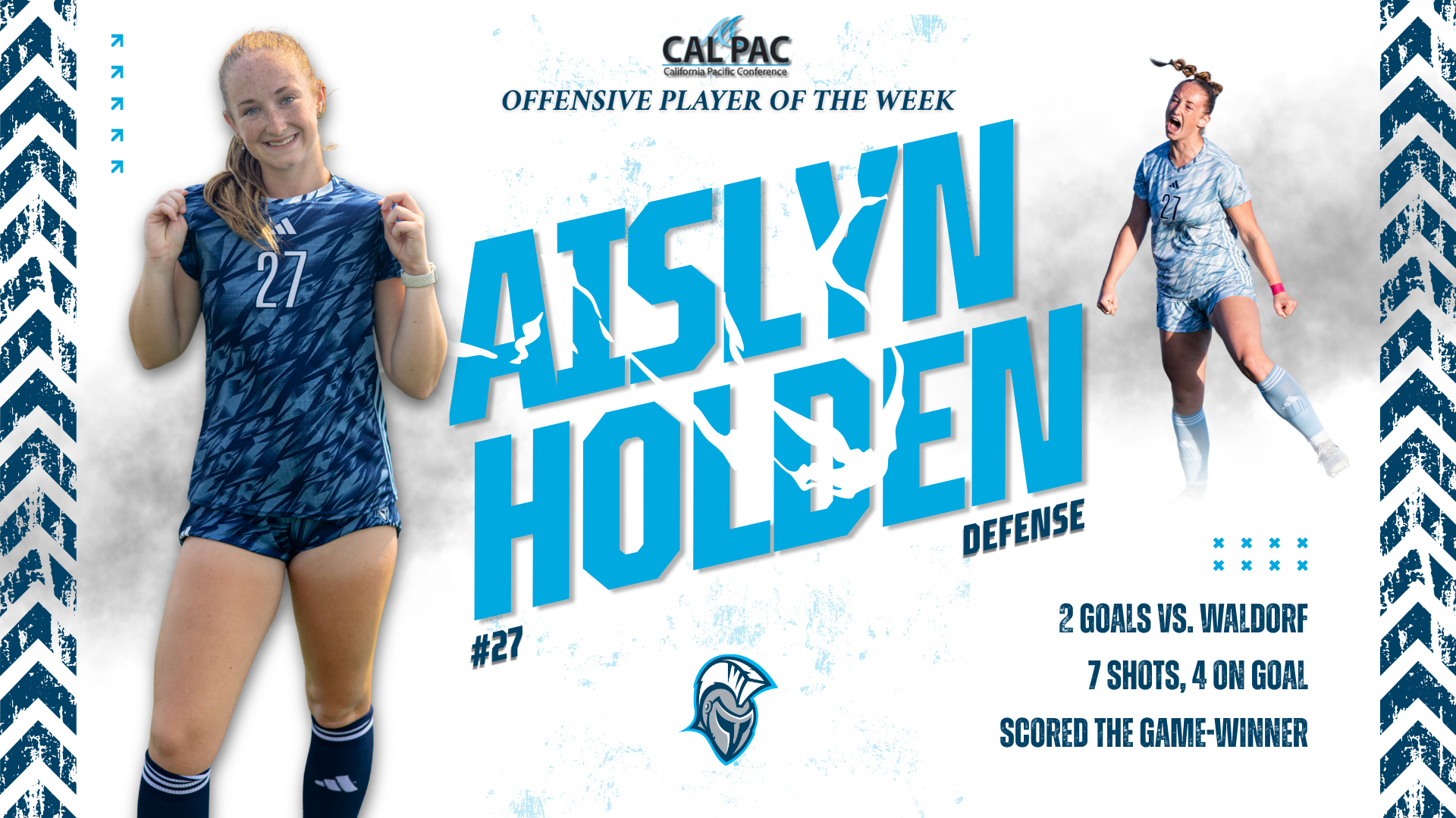 Aislyn Holden - Cal Pac Women's Soccer Offensive Player-of-the-Week - 10/13/26