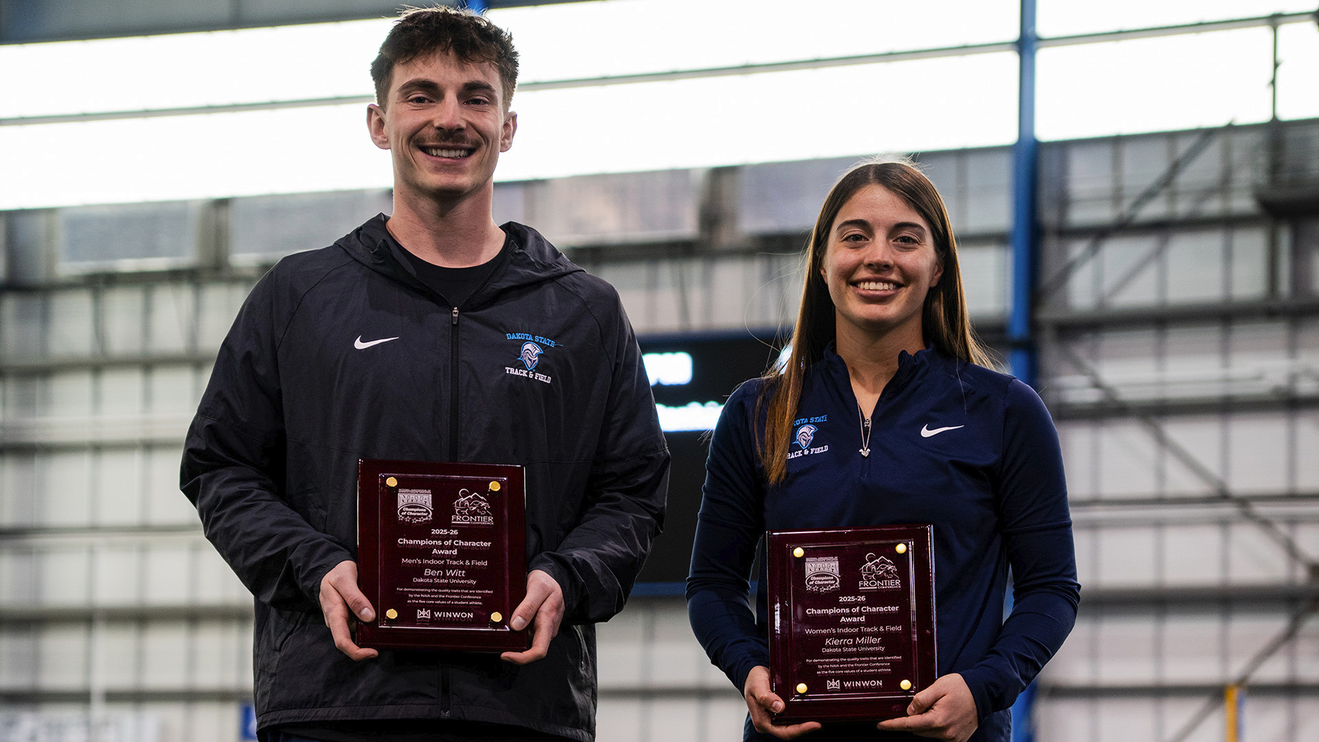 Ben Witt, Kierra Miller - Frontier Conference Champions of Character - 2/24/26