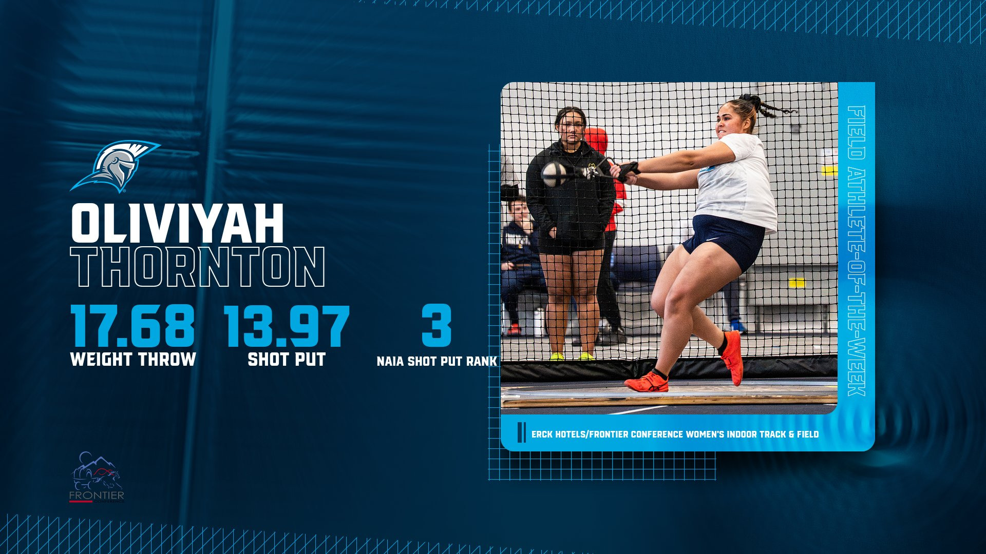 Oliviyah Thornton - FC Women's Indoor Track & Field POW - 2/3/26