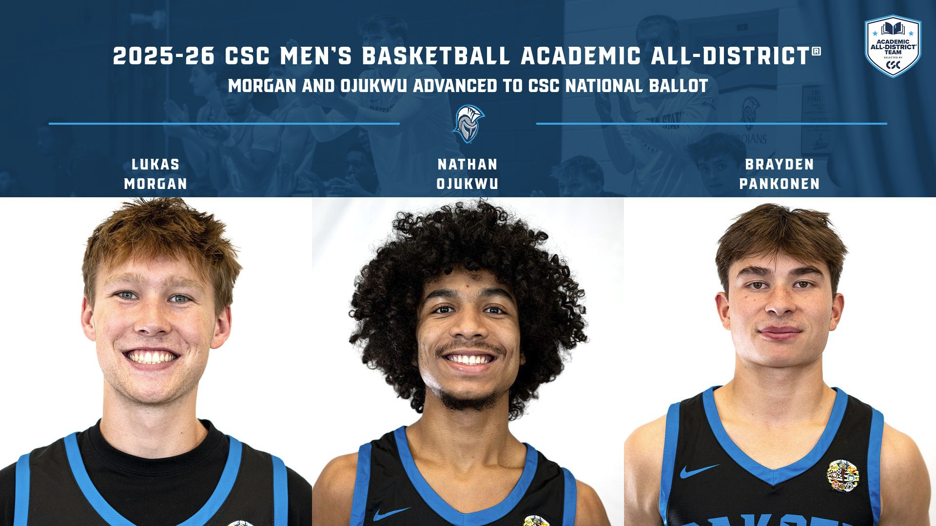 2026 CSC Men's Basketball Academic All-District - 3/24/26