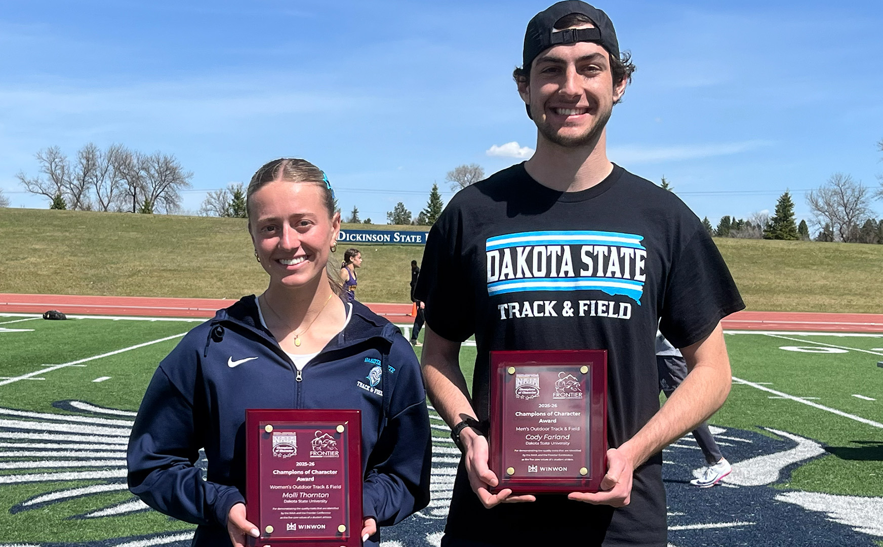 Molli Thornton, Cody Farland - FC Outdoor Track & Field Champions of Character - 5/14/26