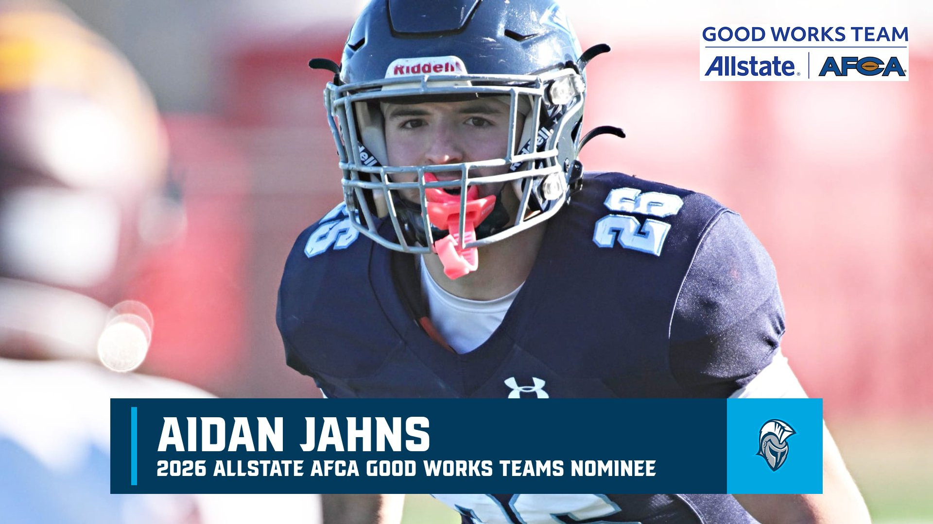 Aidan Jahns - 2026 Allstate AFCA Good Works Team nominee - 7/27/26