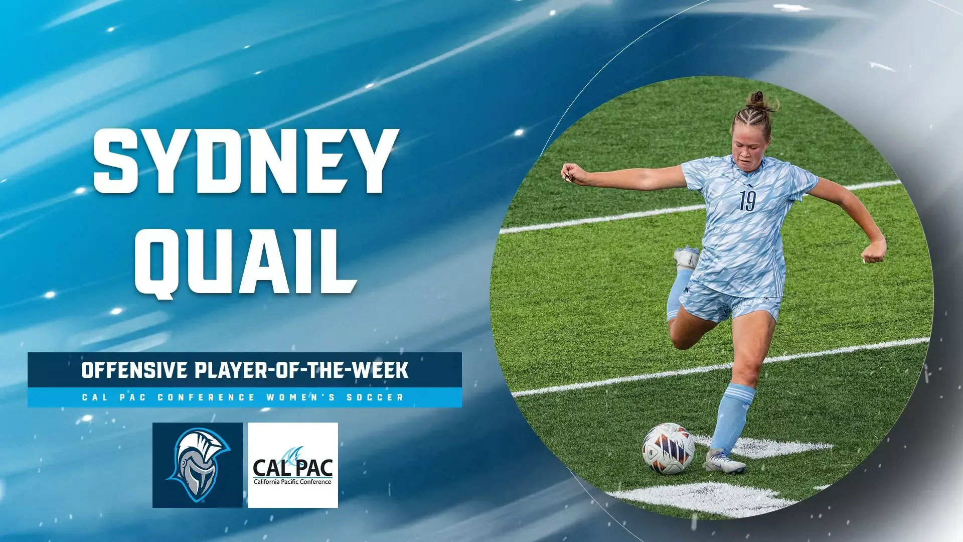 Sydney Quail - Cal Pac Women's Soccer Offensive Player of the Week - Sept. 8, 2026
