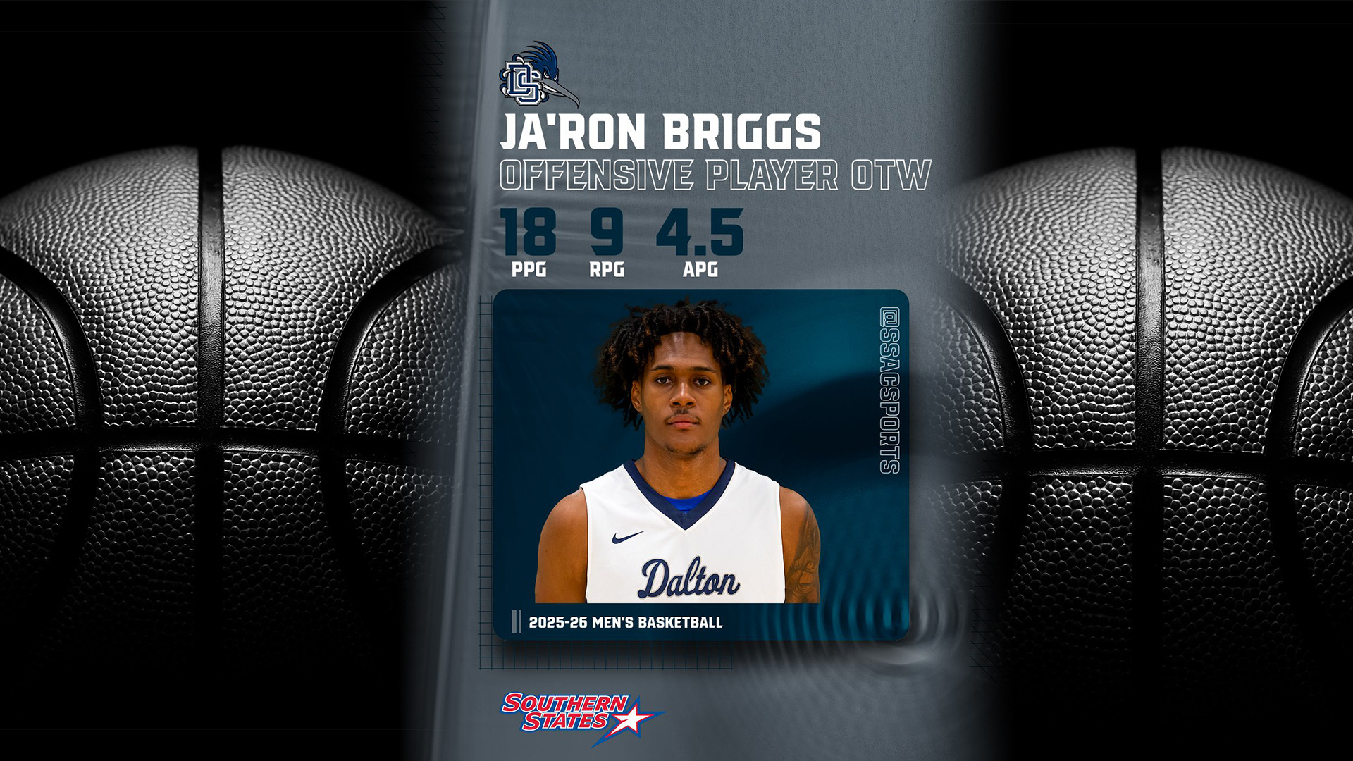 Men's Basketball-Ja'Ron Briggs POW 12/1/25
