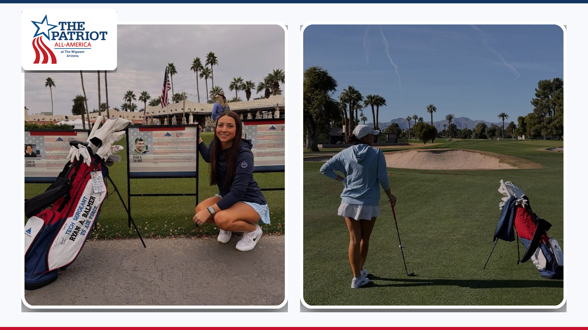 Women's Golf-Sara Burger Patriot A-A Graphic