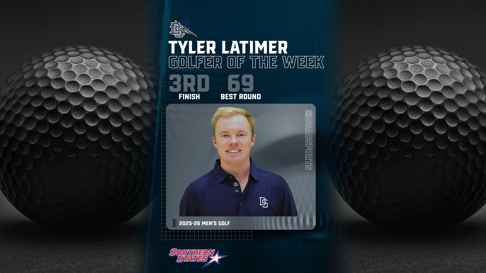 Men's Golf-Tyler Latimer POW 4/7/26