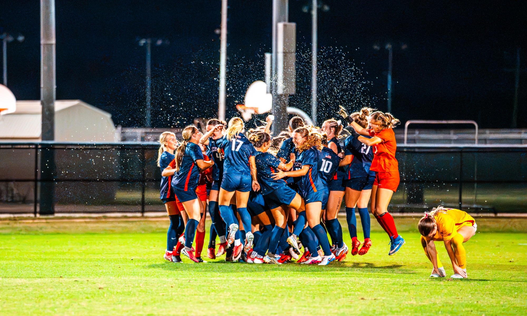 Women's Soccer Team Celebration