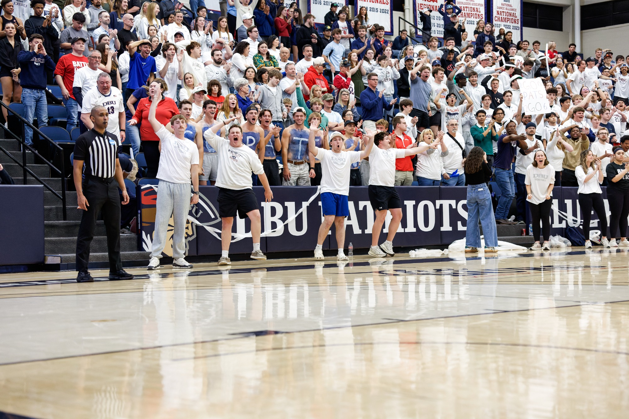 Dallas Baptist Patriots vs Black Hills State Yellow Jackets in a NCAA D2 South Central Regional basketball game at The Burg Center on the campus of Dallas Baptist University in Dallas, Texas on Saturday, March 14, 2026 (Photo by Eddie Kelly / ProLook Photos)