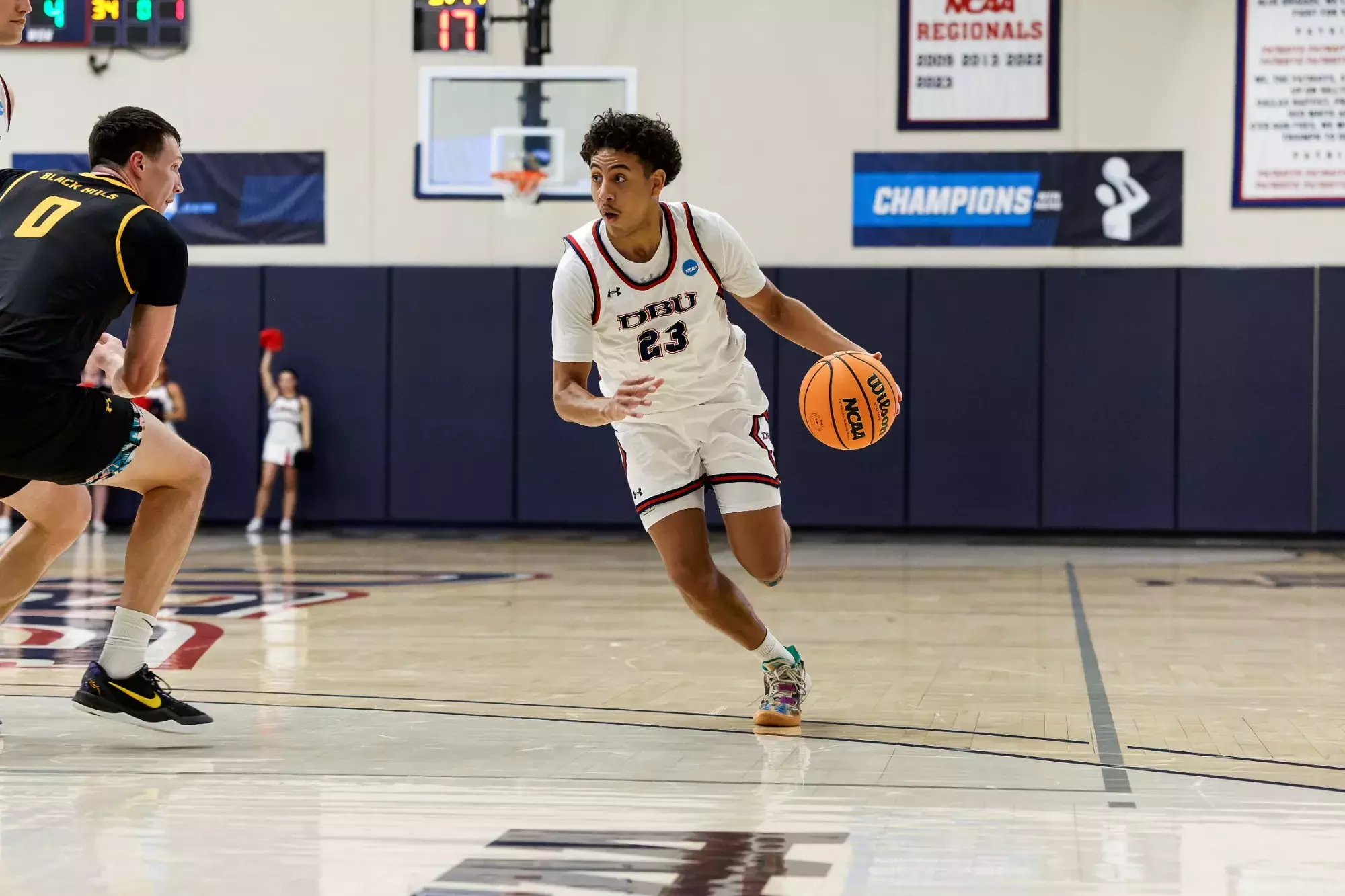 Dallas Baptist Patriots vs Black Hills State Yellow Jackets in a NCAA D2 South Central Regional basketball game at The Burg Center on the campus of Dallas Baptist University in Dallas, Texas on Saturday, March 14, 2026 (Photo by Eddie Kelly / ProLook Photos)