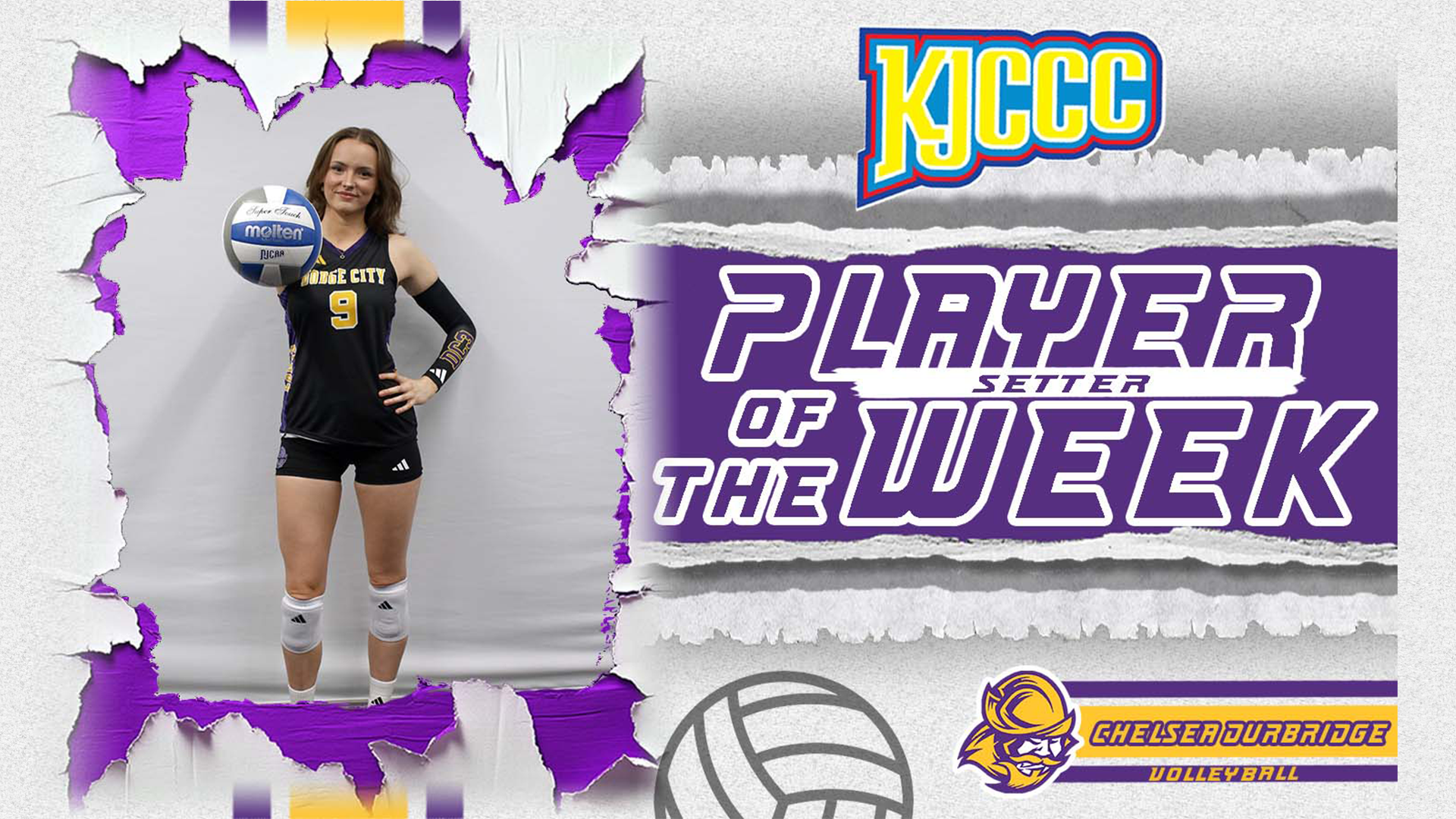 Chelsea Durbridge Earns KJCCC Volleyball DI Setter of the Week