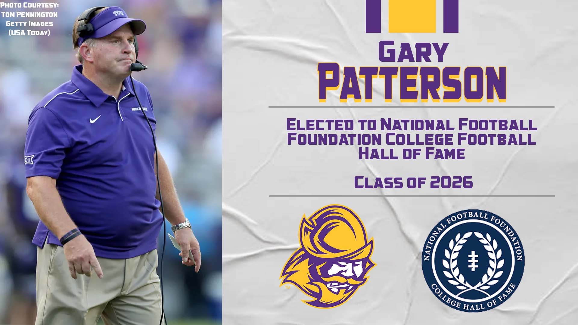 Former Conquistador football player, Gary Patterson - current defensive coordinator at USC