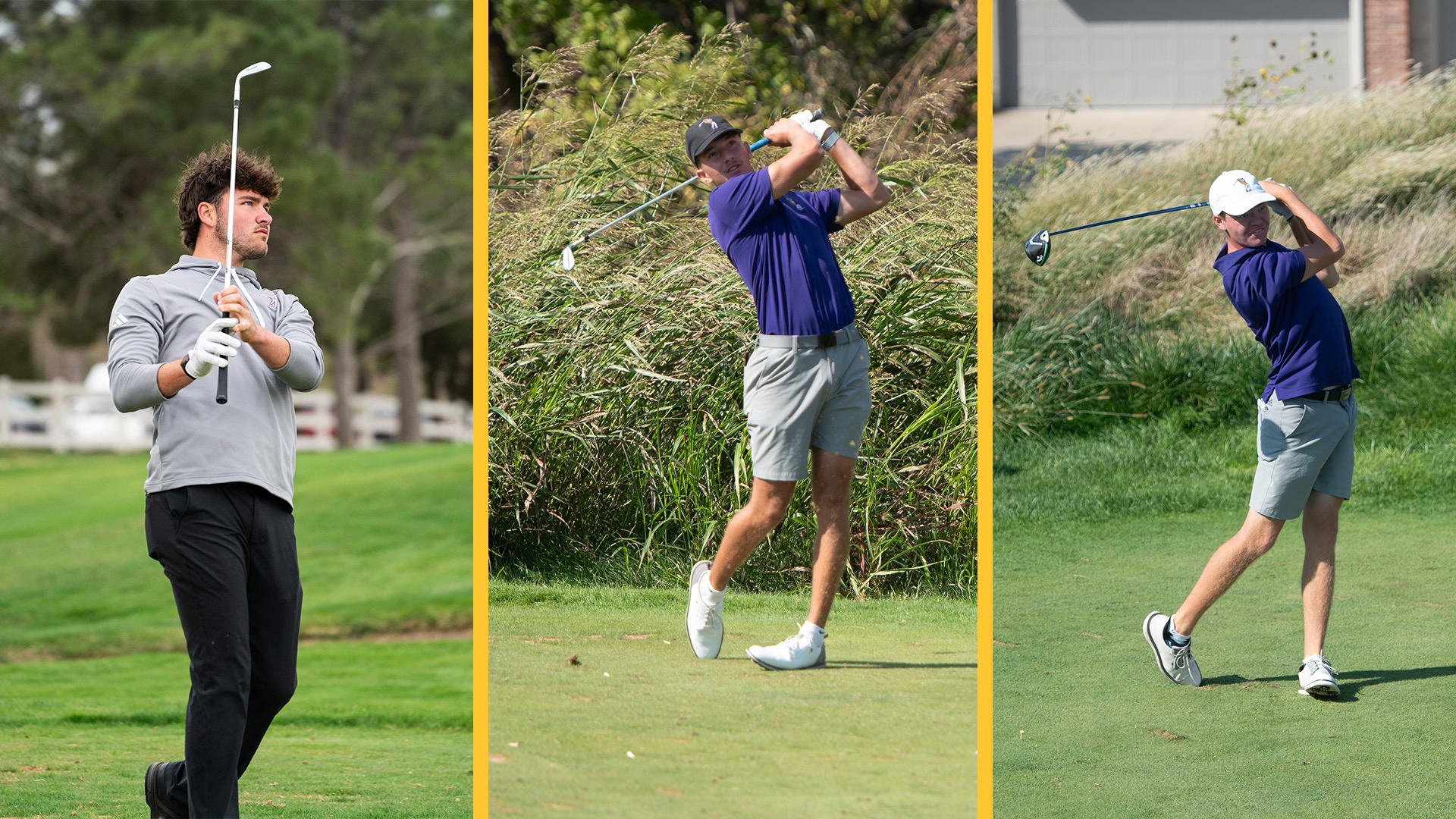 Dodge City CC men's golfers, Lucas Kuiper, Drew Heinz, & Aidan Robinson recorded top 11 finishes at the KJCCC Championship to earn all-conference honors. 