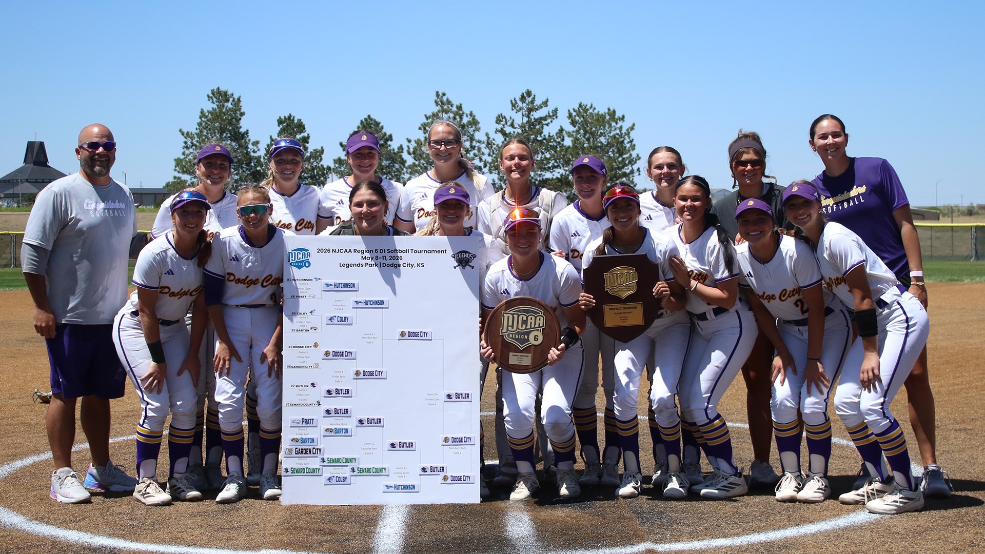 Dodge City CC Softball Team - 2026 Region 6 Champions
