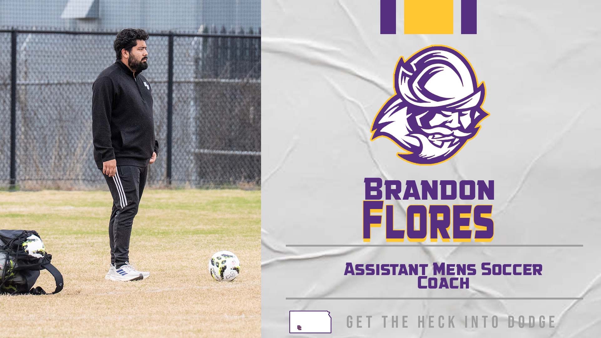 Dodge City CC Assistant Men's Soccer Coach, Brandon Flores