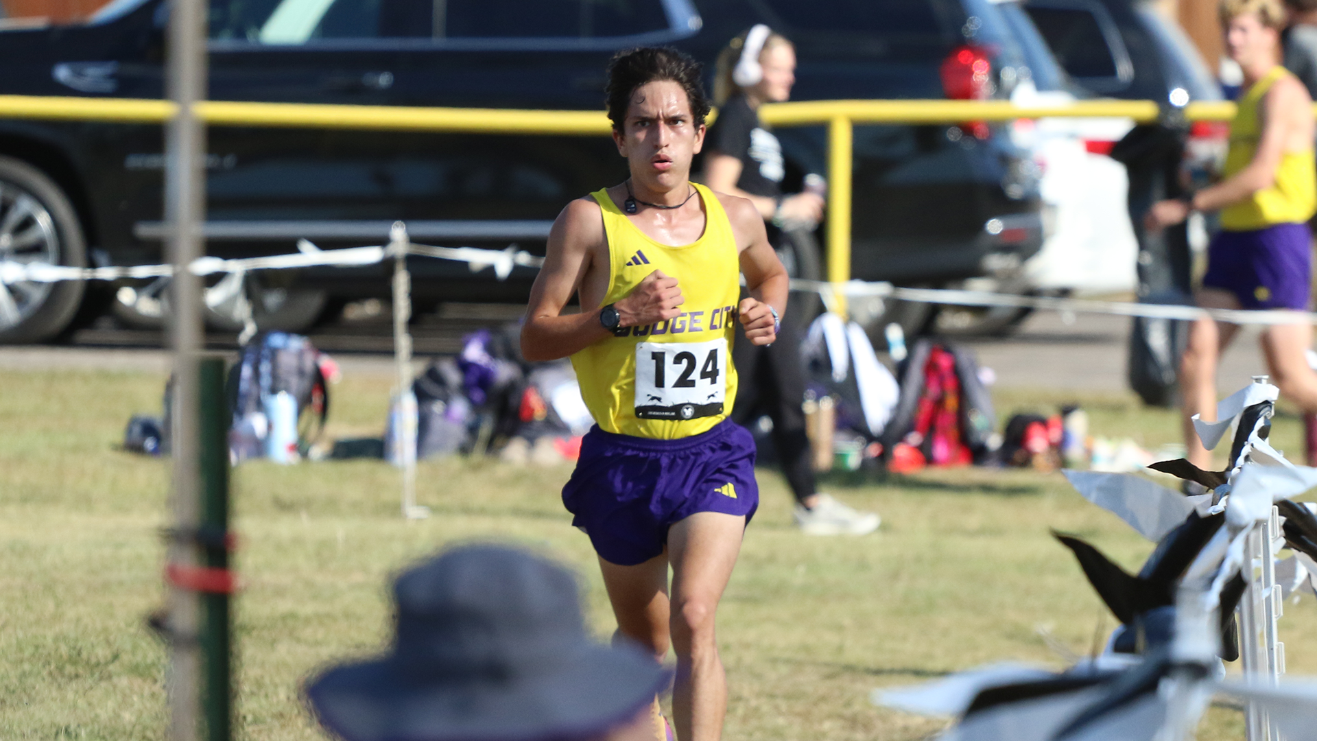 Josue Vega won the men's cross country Ollie Isom Invite title with time of 25:28.9