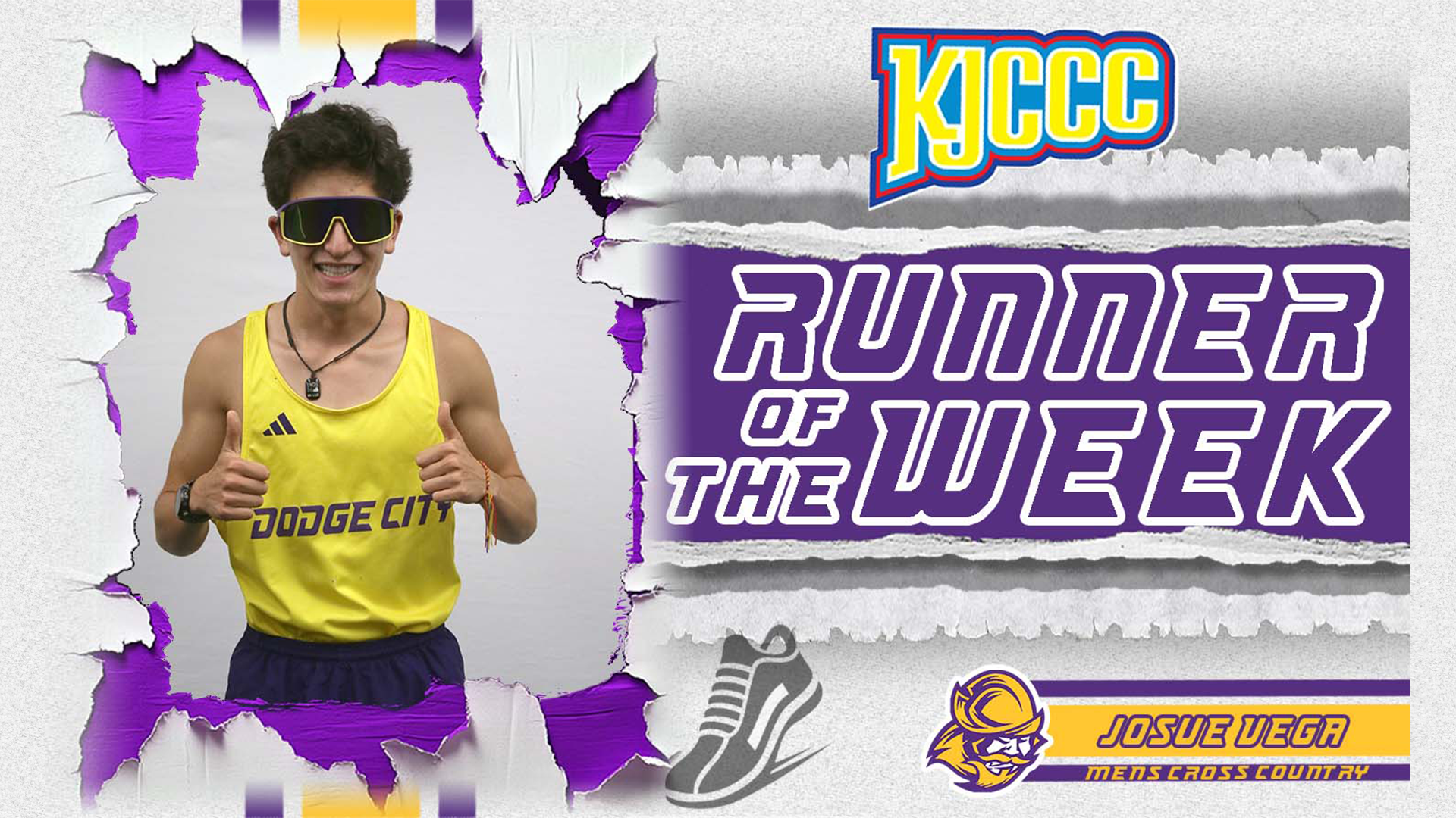 Josue Vega named KJCCC Runner of the Week 