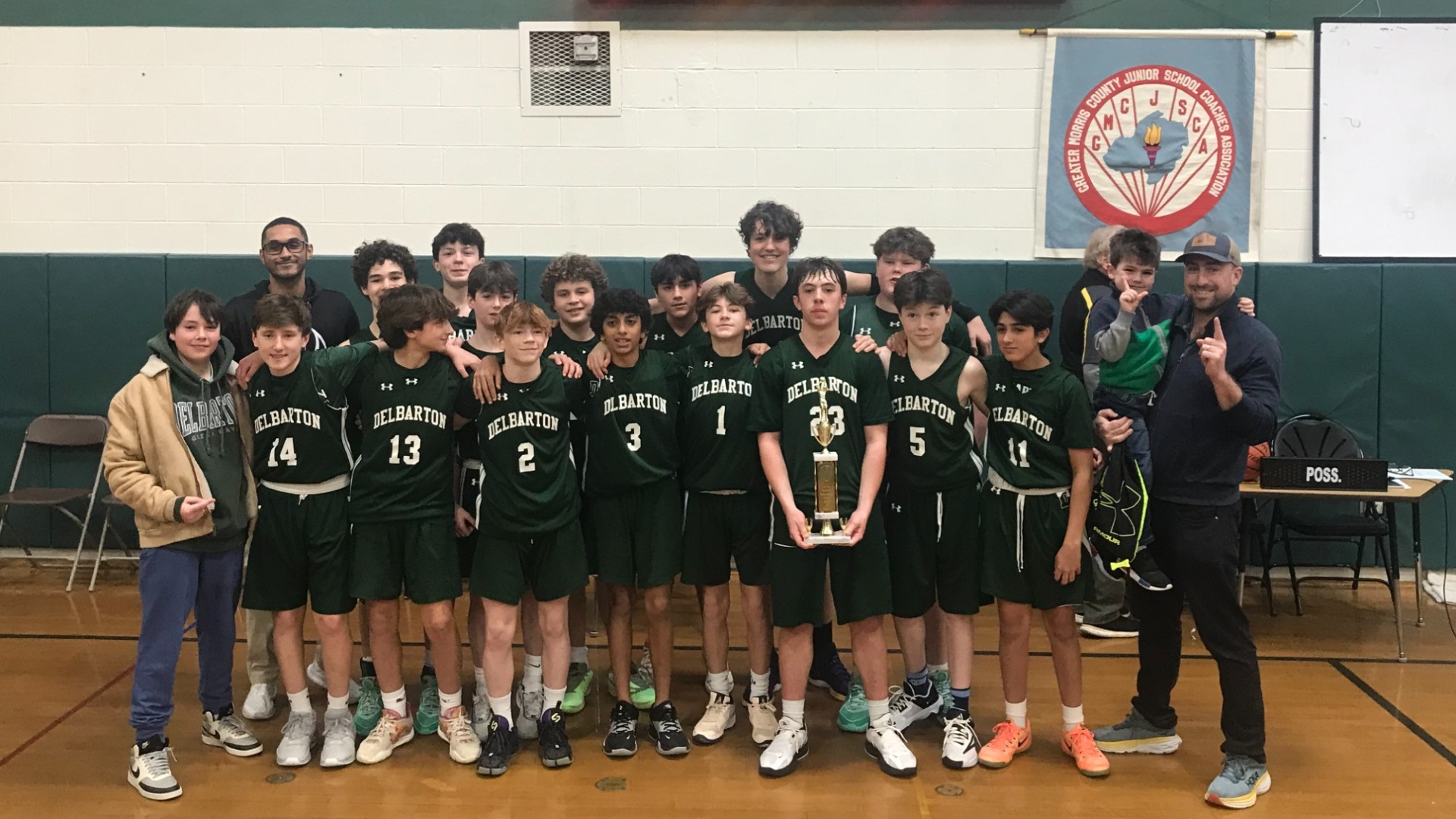 Delbarton Middle School's Basketball Team Soars to County Championship