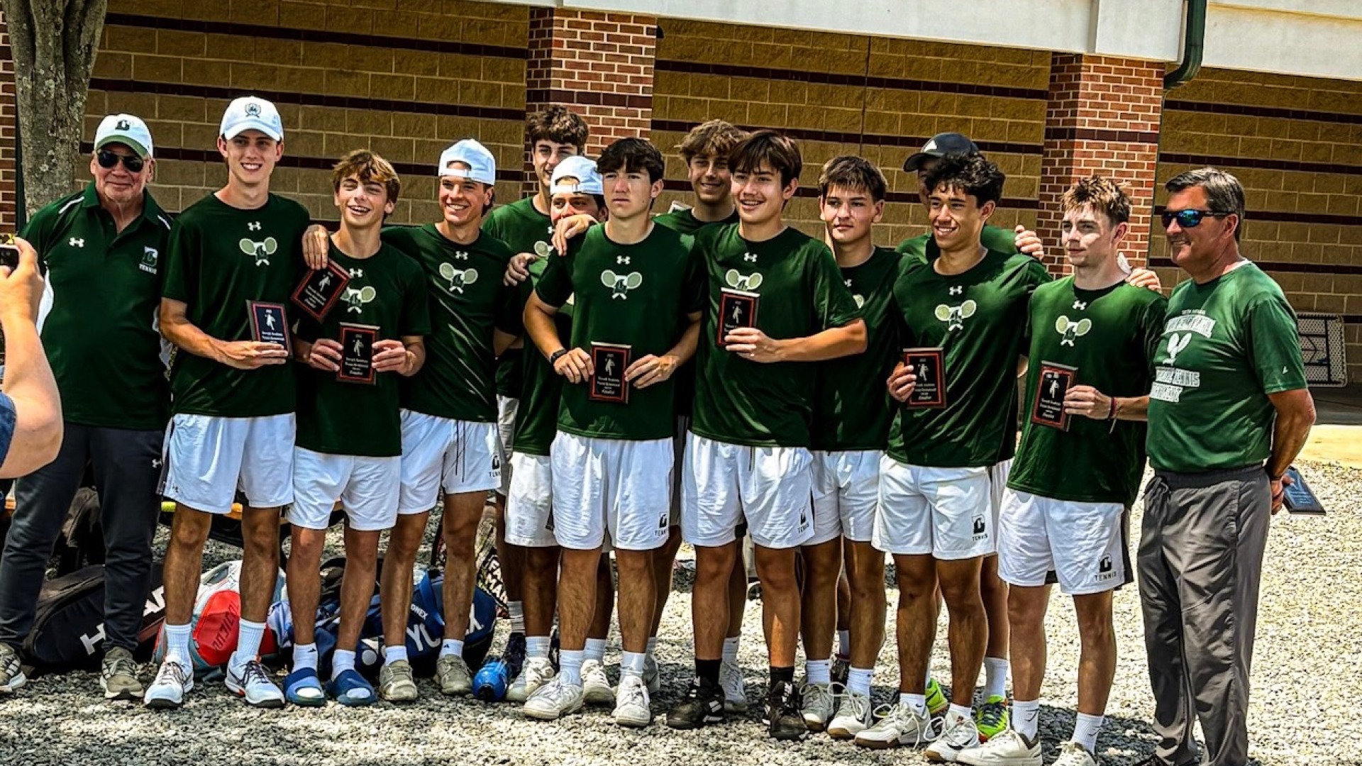 tennis team 2nd place