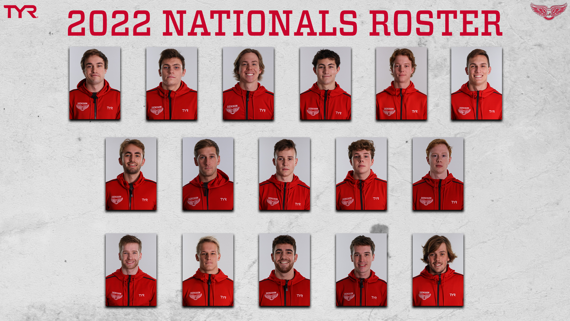 Denison men’s swimming & diving sends 16 to DIII nationals Denison University
