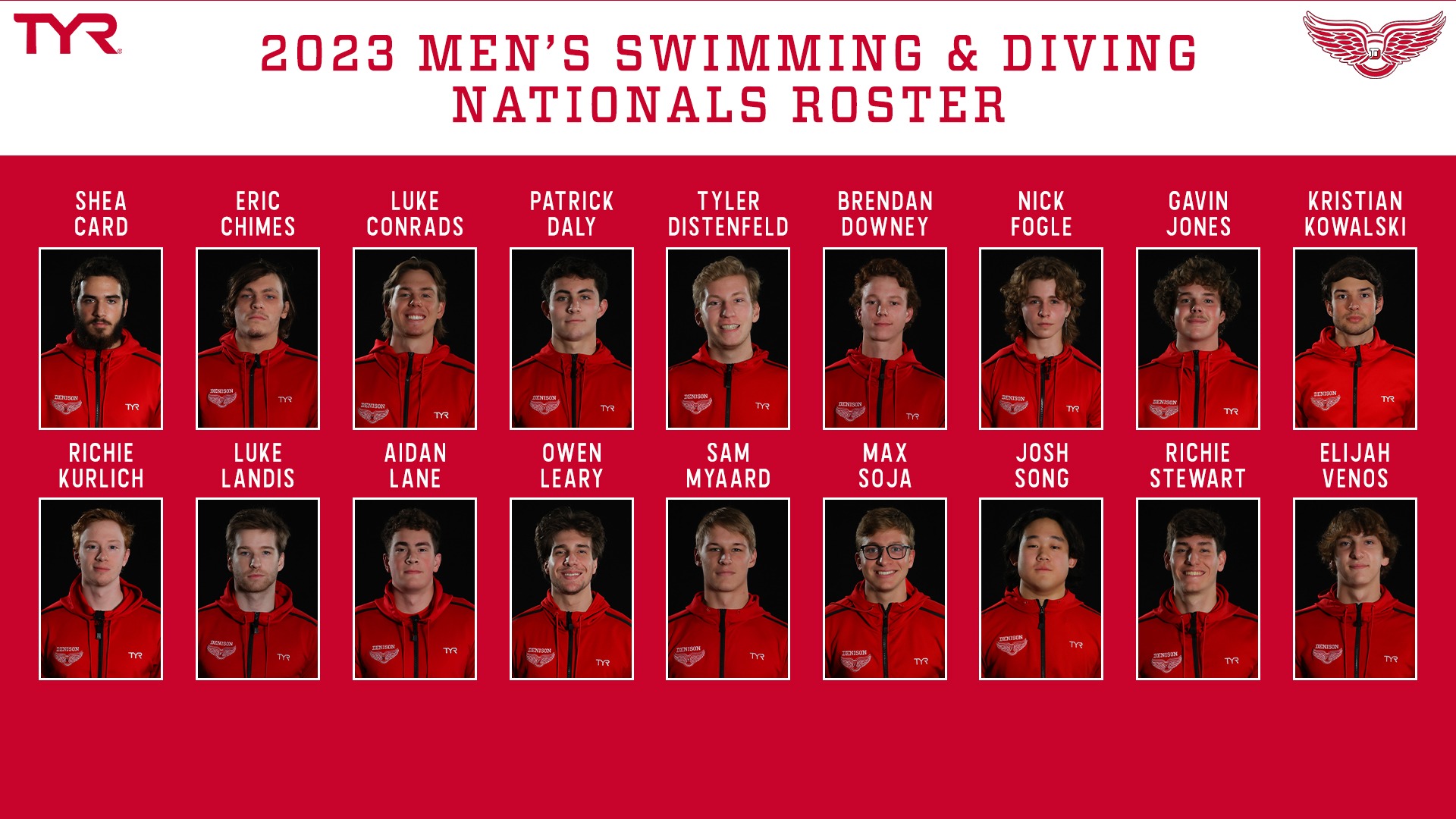 Men’s swimming & diving to send 18 to Division III nationals Denison University
