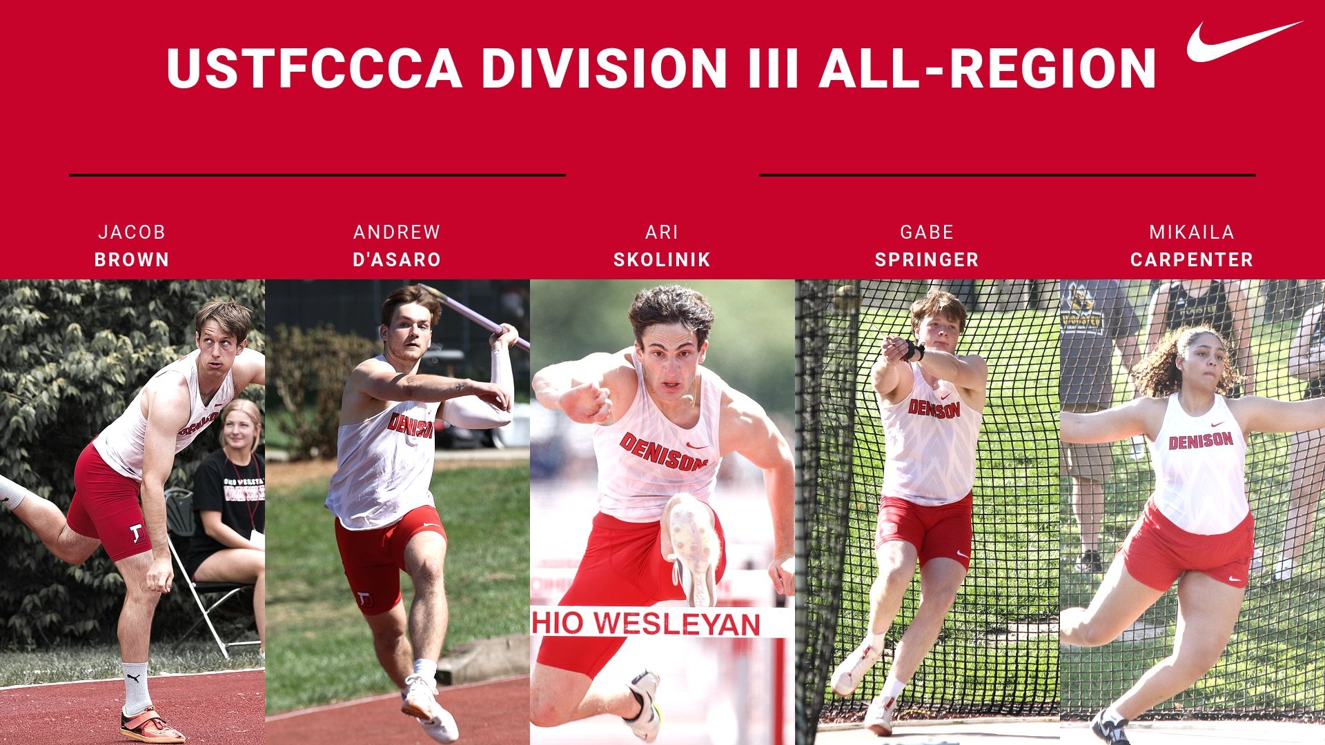 Track & field claims five allregion honors for outdoor season