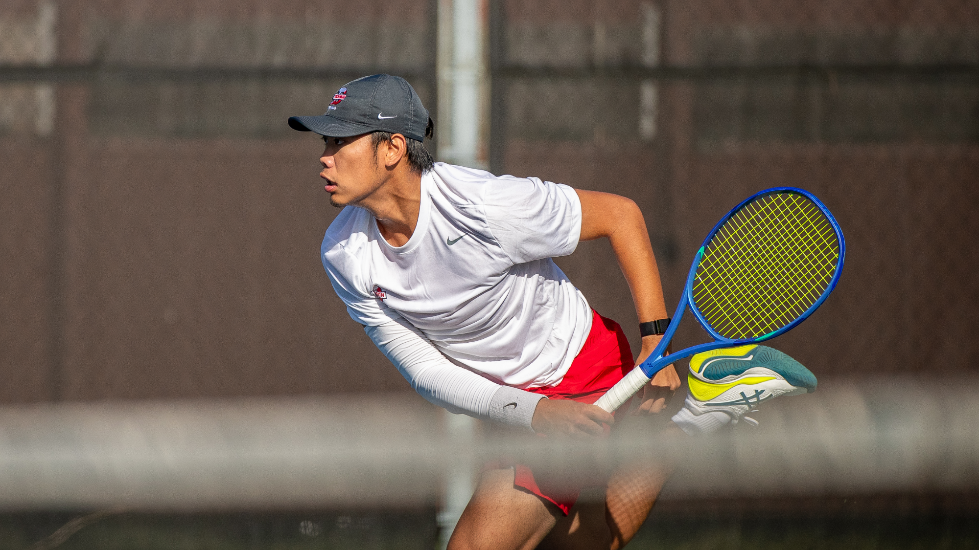 Wesley Huang with the forehand